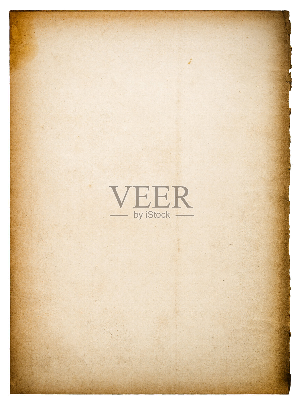 旧的纸张撕裂边缘孤立的白色背景照片摄影图片