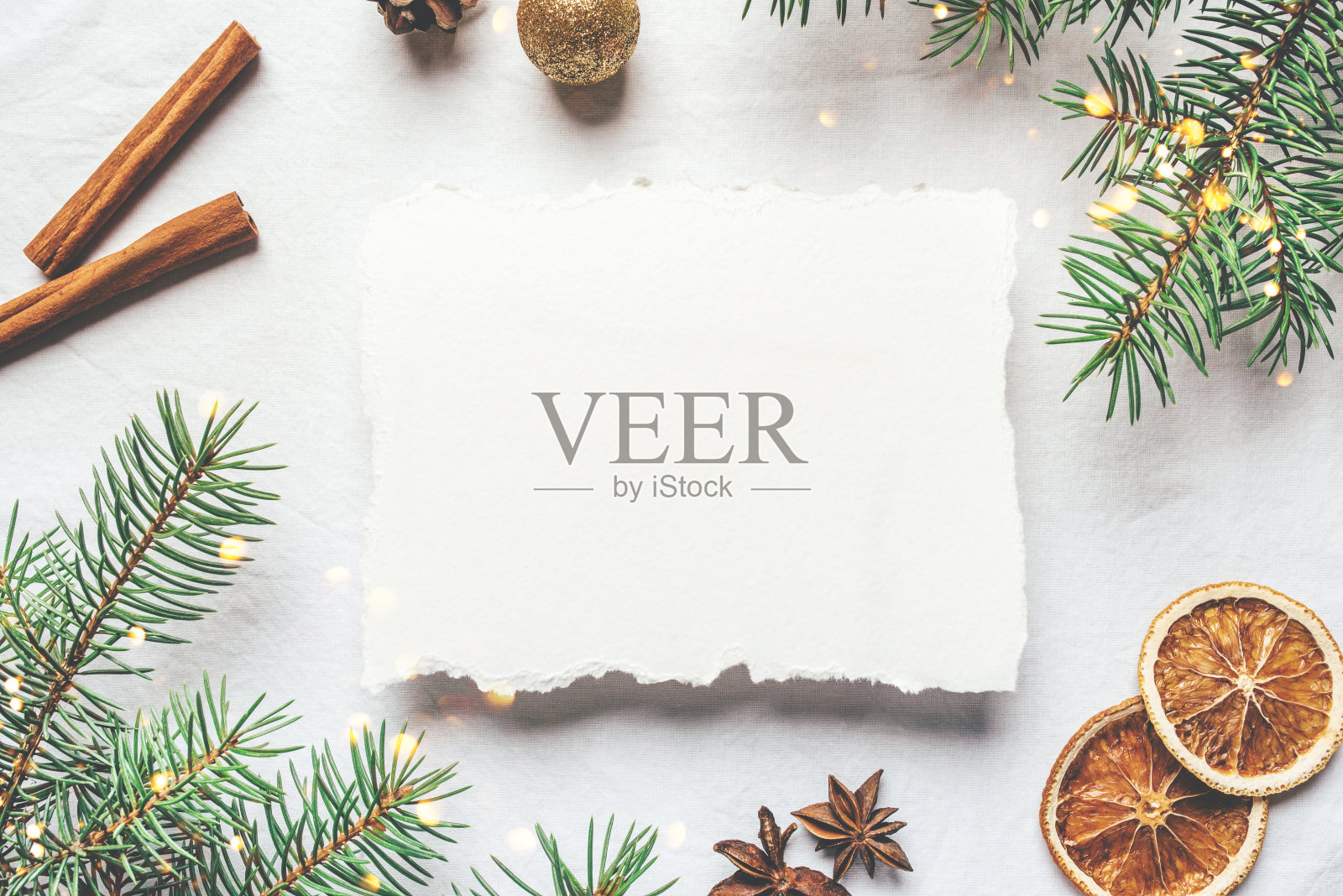 圣诞节或新年的贺卡。照片摄影图片