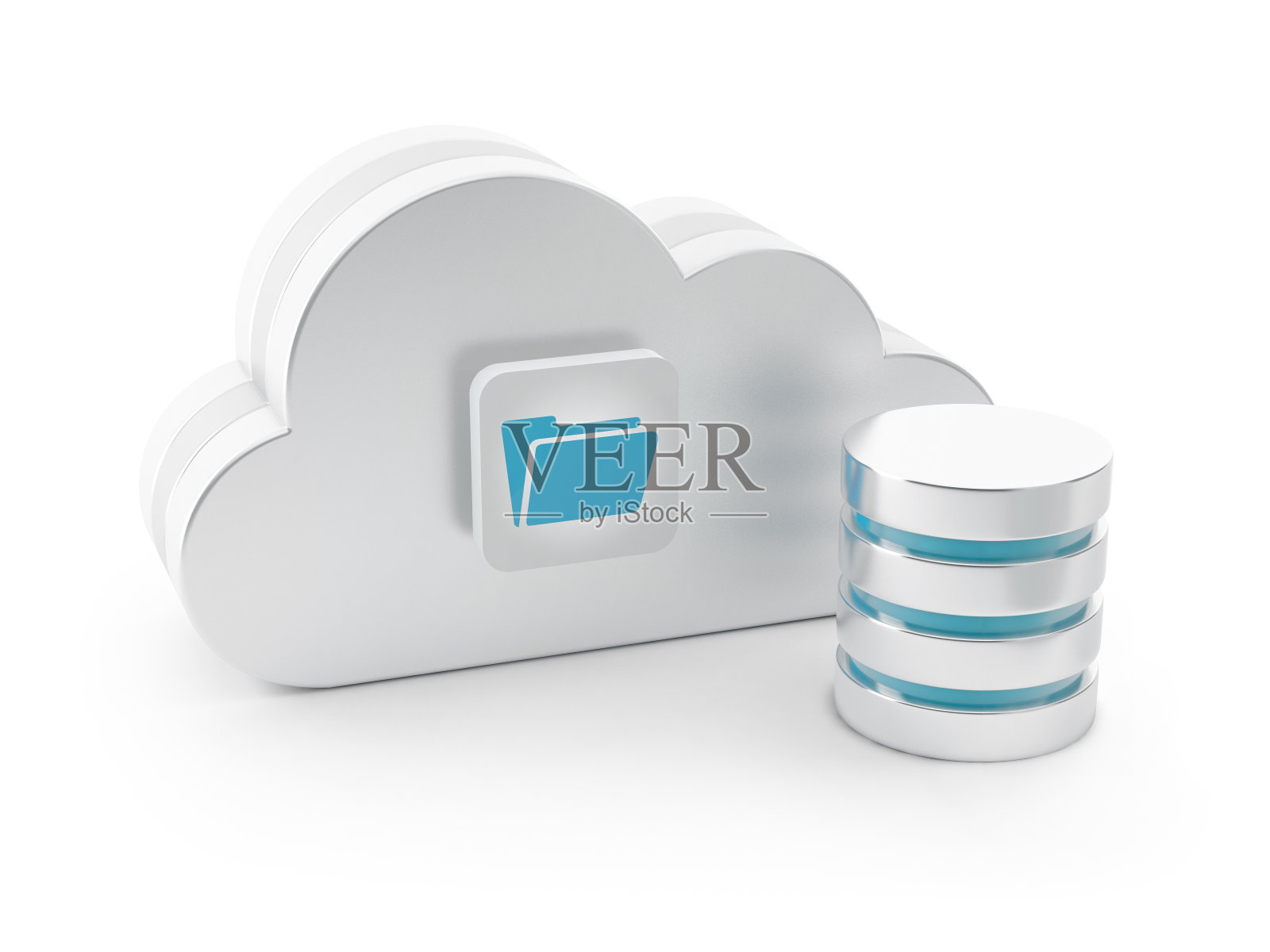 3d云服务器-文件夹图标照片摄影图片