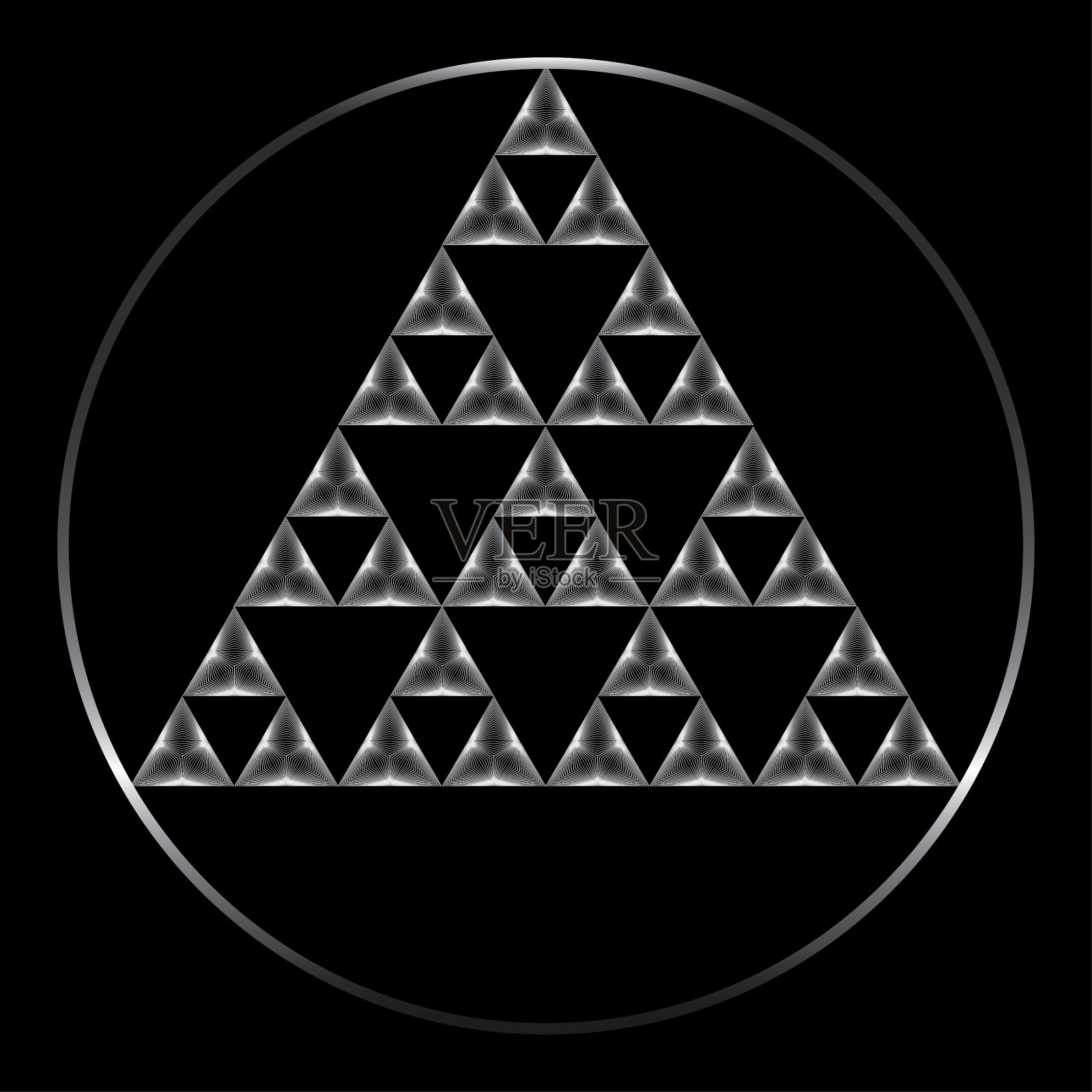 抽象的几何形状插画图片素材