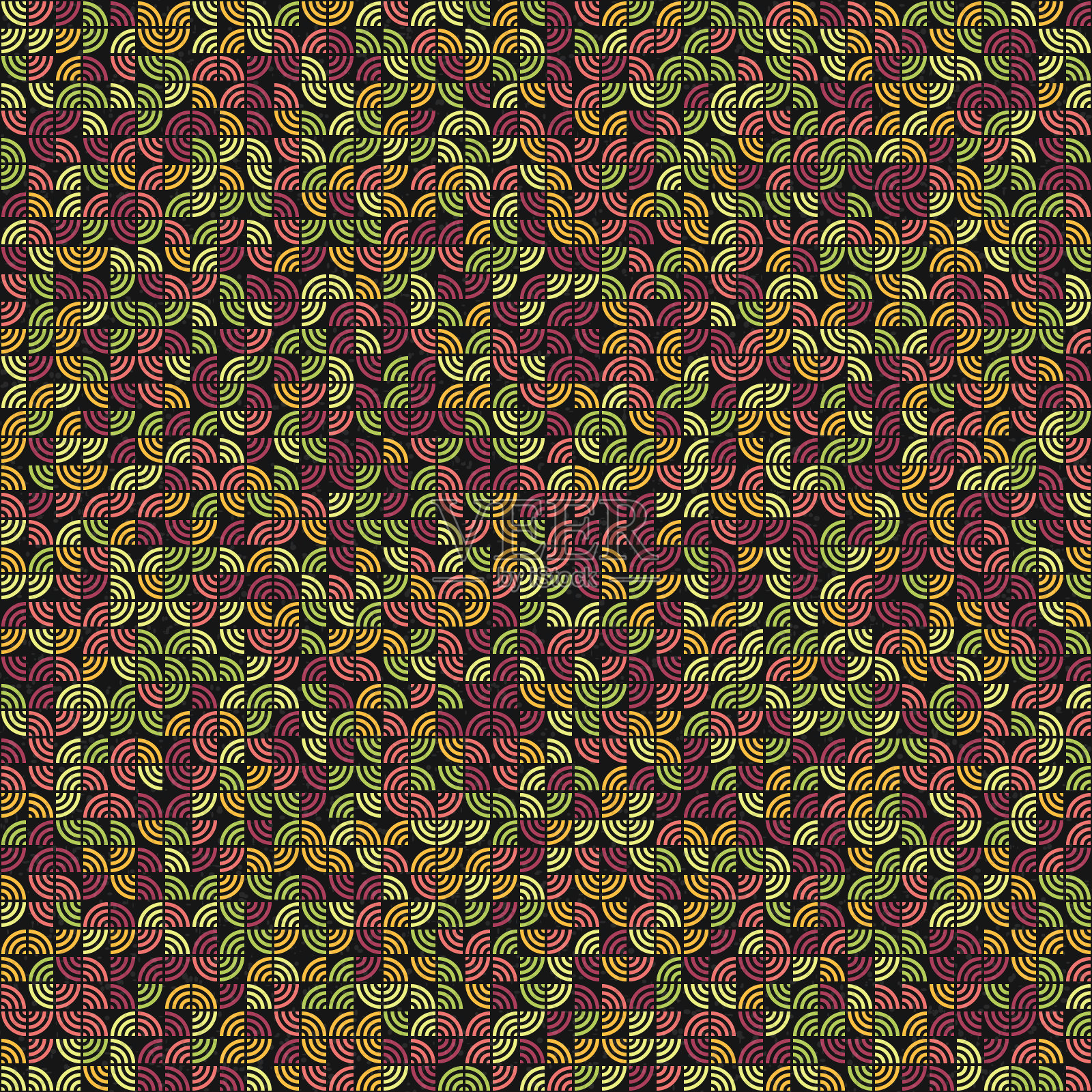 抽象几何图案生成计算艺术插图插画图片素材