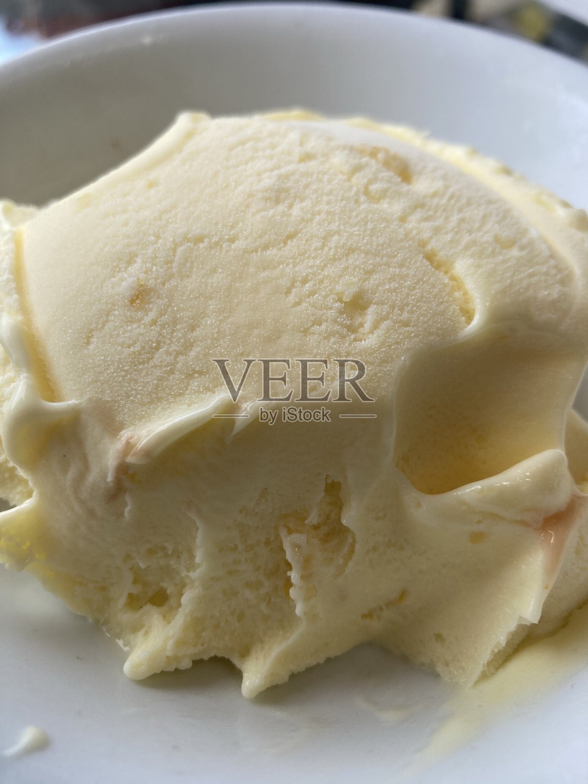 柠檬冰淇淋的特写镜头照片摄影图片