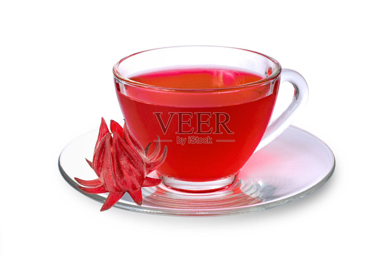 玫瑰汁茶和新鲜的玫瑰花照片摄影图片