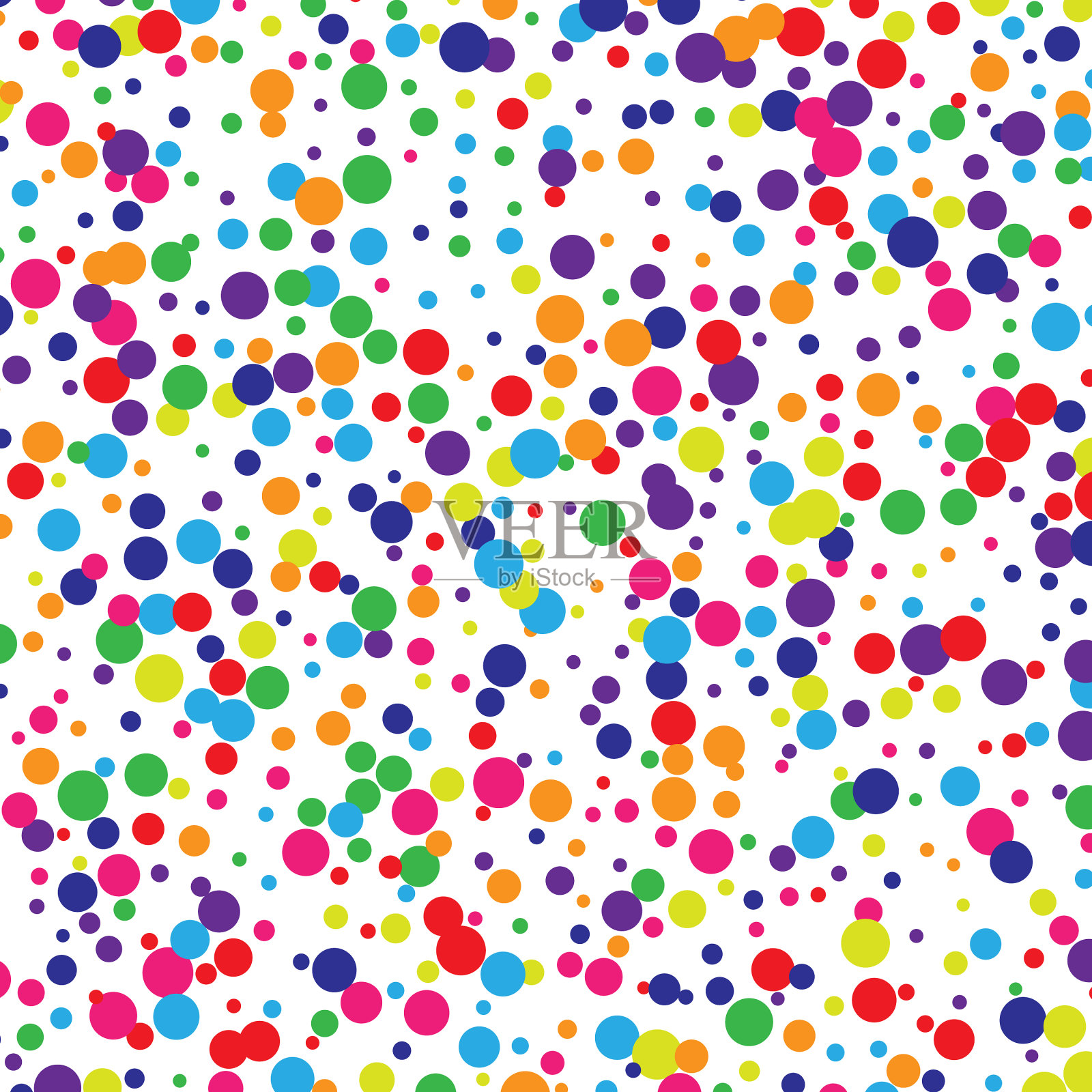 抽象随机艺术彩虹派对波尔卡插画图片素材