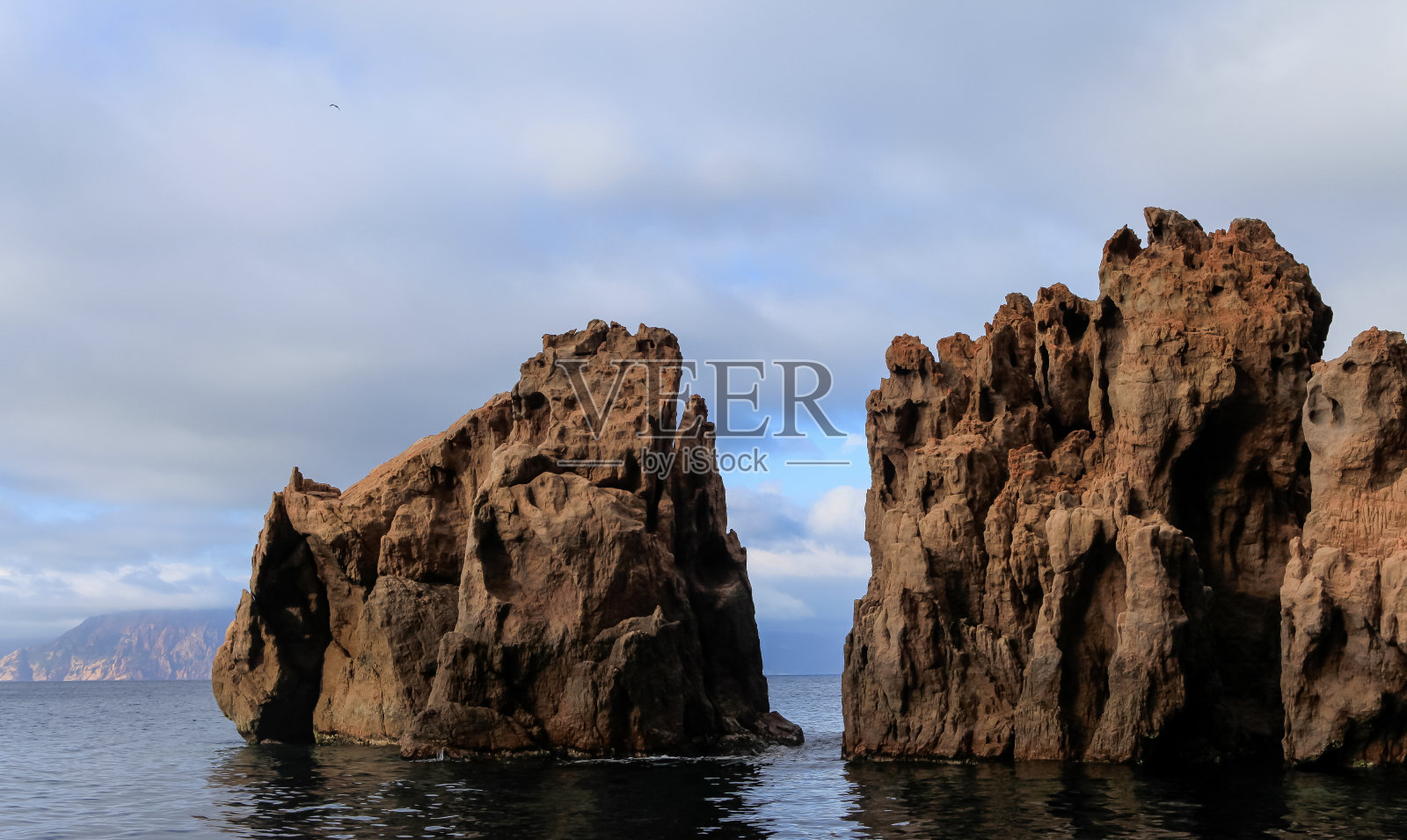 皮亚纳Calanques, corse,法国照片摄影图片
