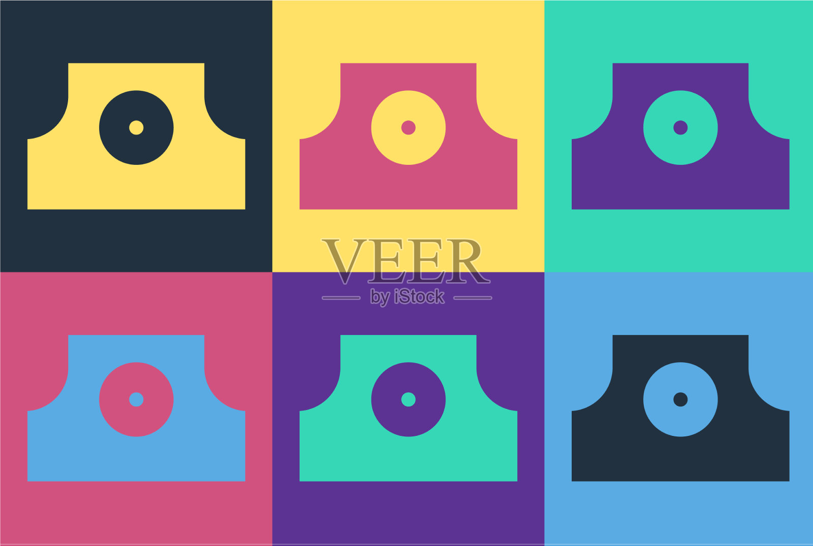 波普艺术喷雾器可以将喷嘴盖图标隔离开来图标素材