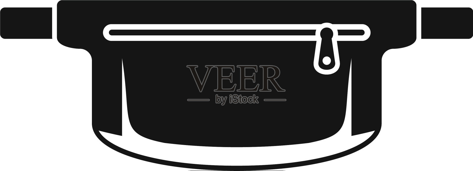 腰部手提包图标简约风格设计元素图片