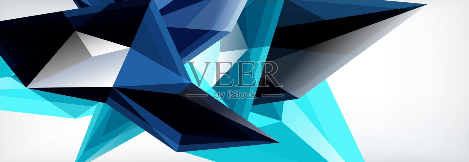 三维三角形和金字塔抽象插画图片素材