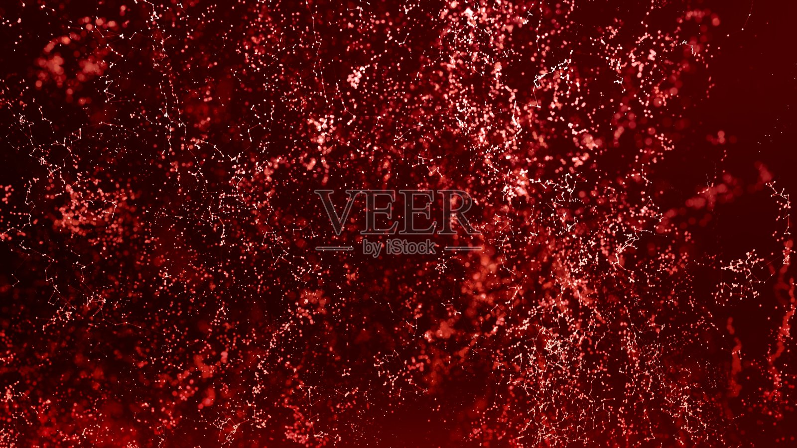 红色粒子抽象banner背景照片摄影图片
