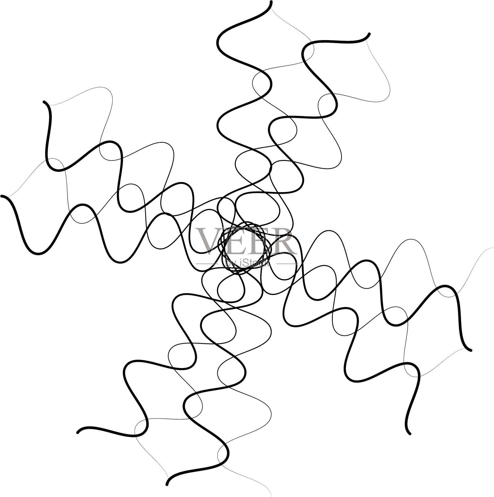 辐射式抽象图案曼荼罗插画图片素材