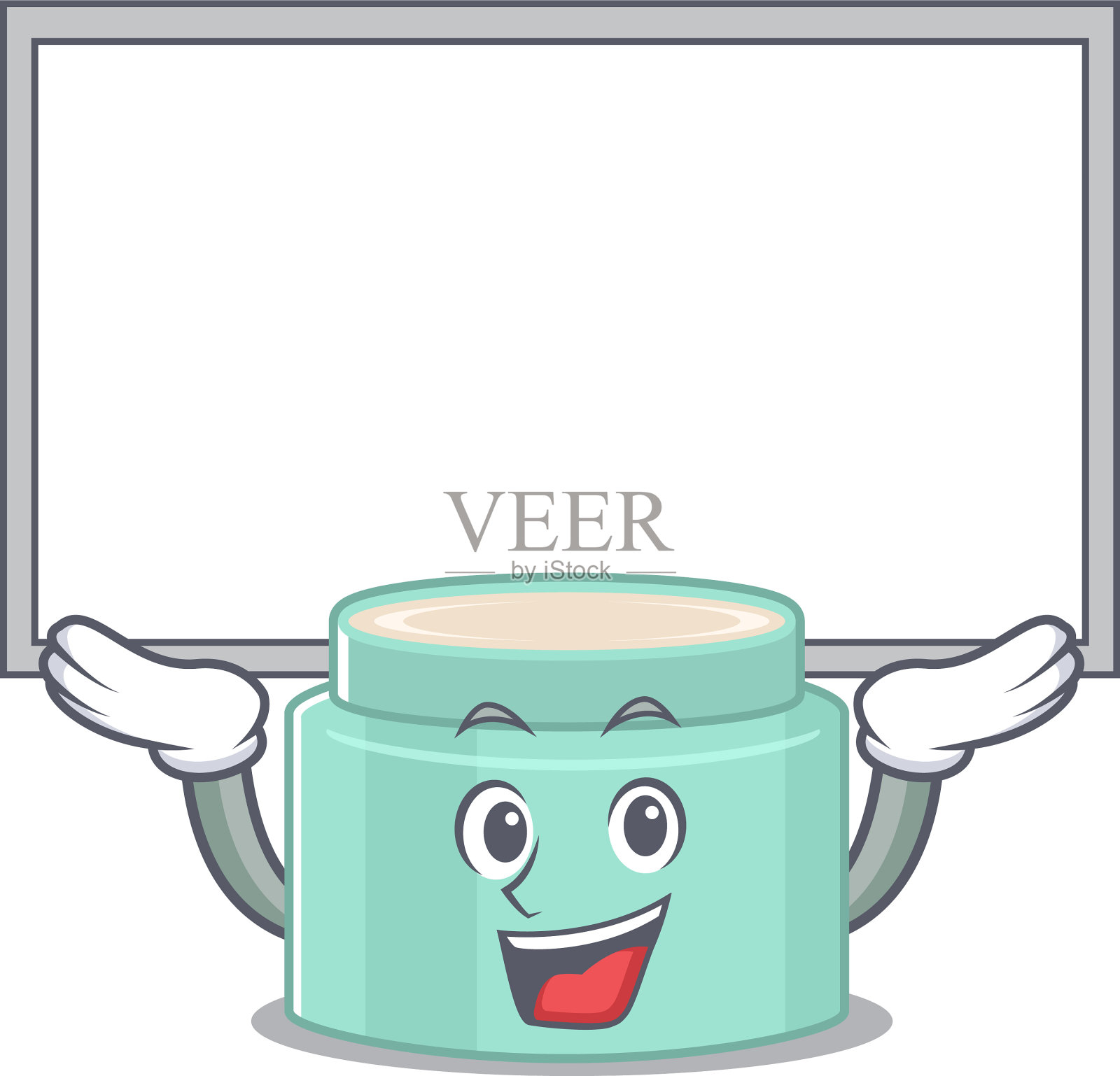 漫画人物嘴唇成功举起设计元素图片