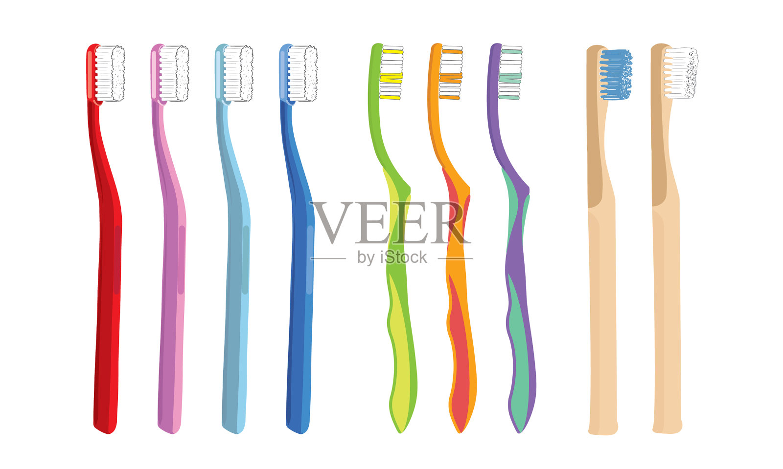 将牙刷图标素材