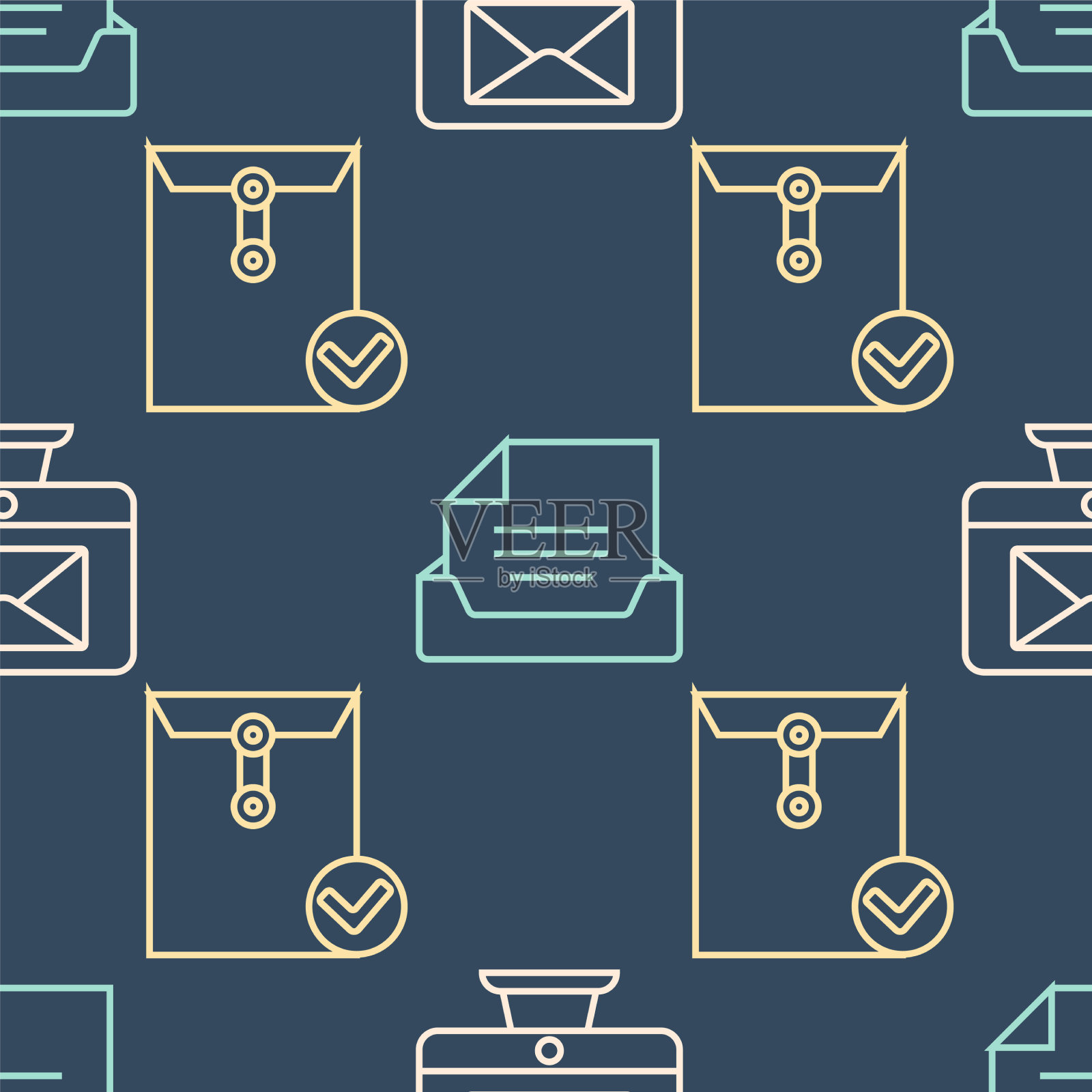 设置线路监视器,信封并检查图标素材