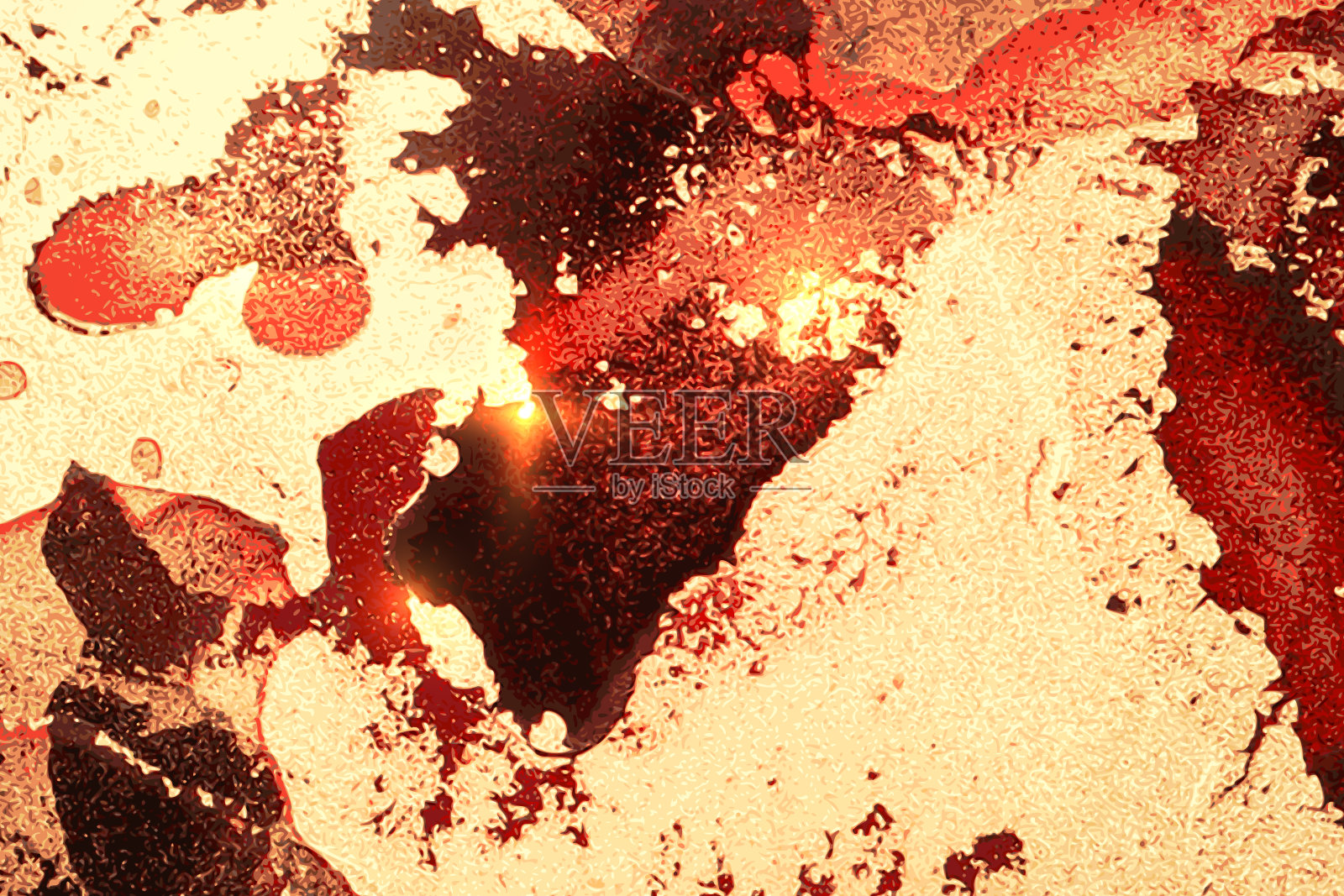 暗红色,黑色和金色抽象大理石图案与闪光插画图片素材