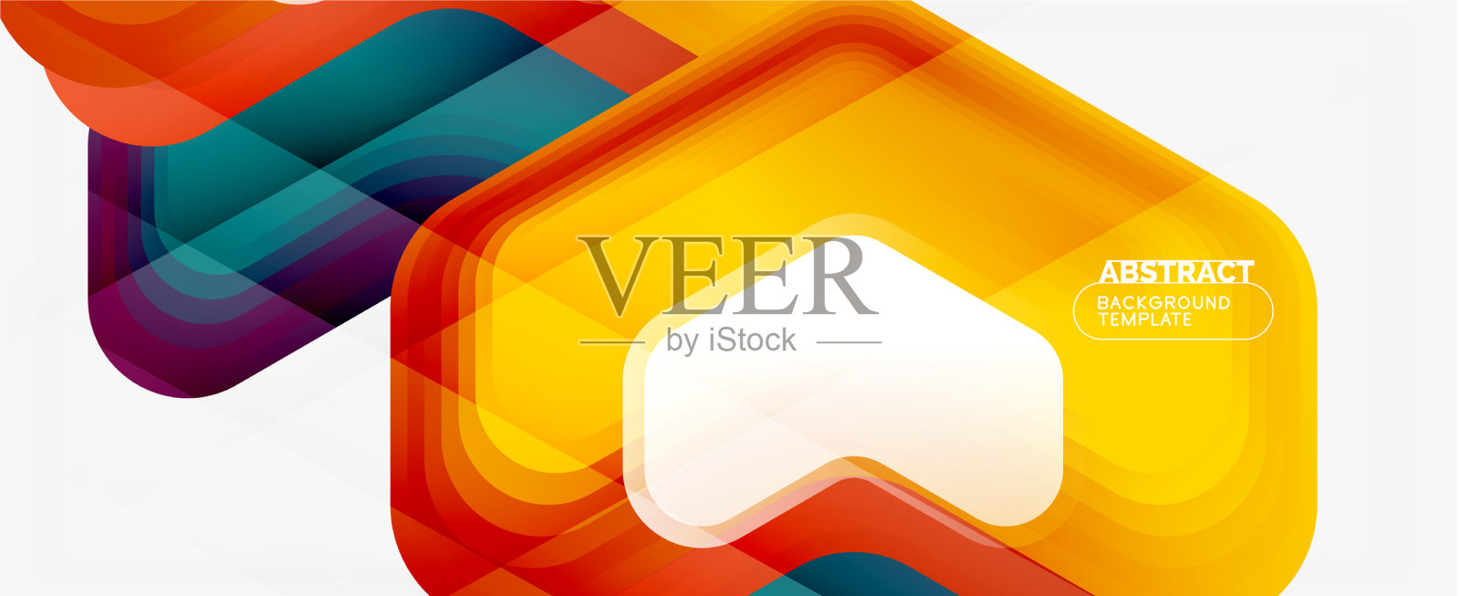 三维箭头几何构成抽象插画图片素材