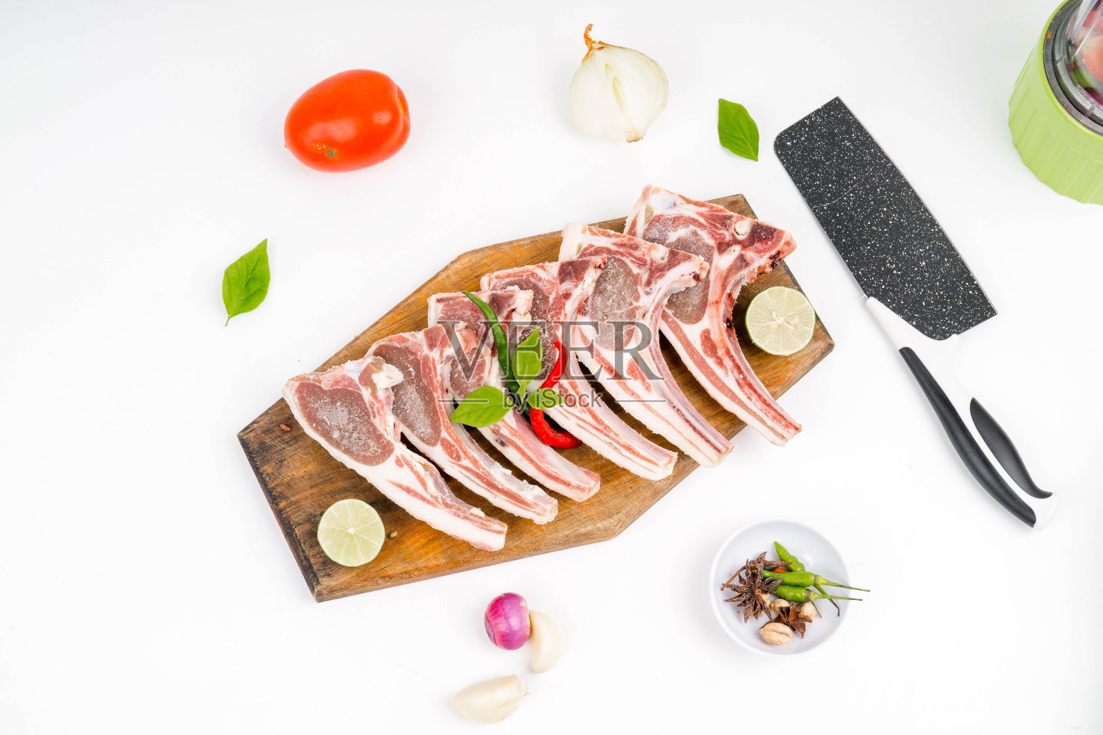 冻牛肋骨照片摄影图片