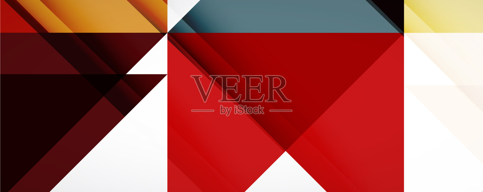 设置三角形几何背景插画图片素材