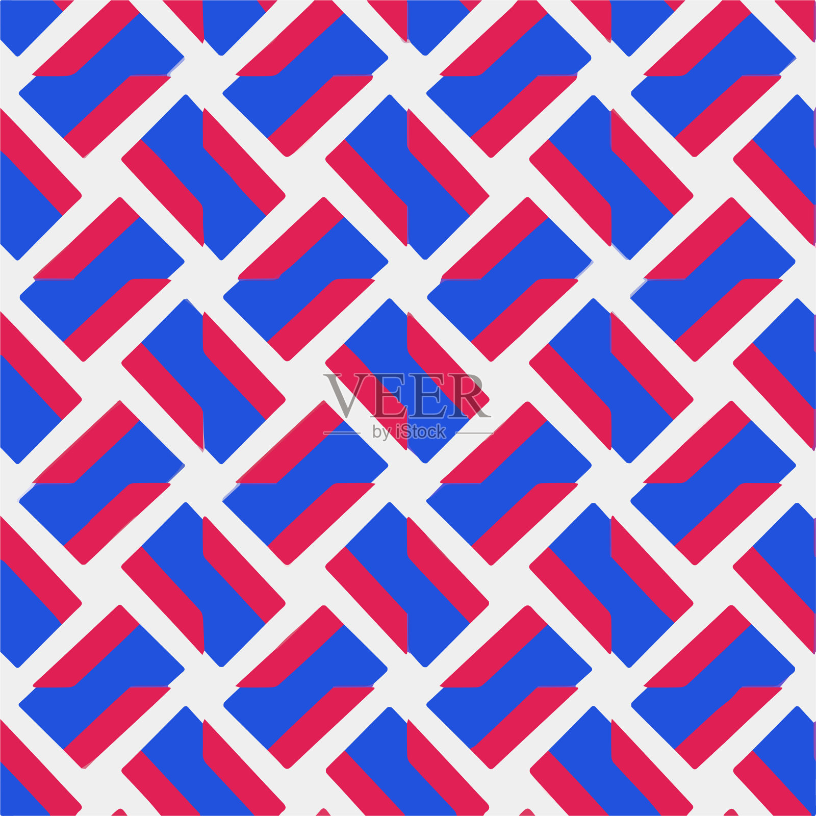 带有三角形元素的几何图案插画图片素材