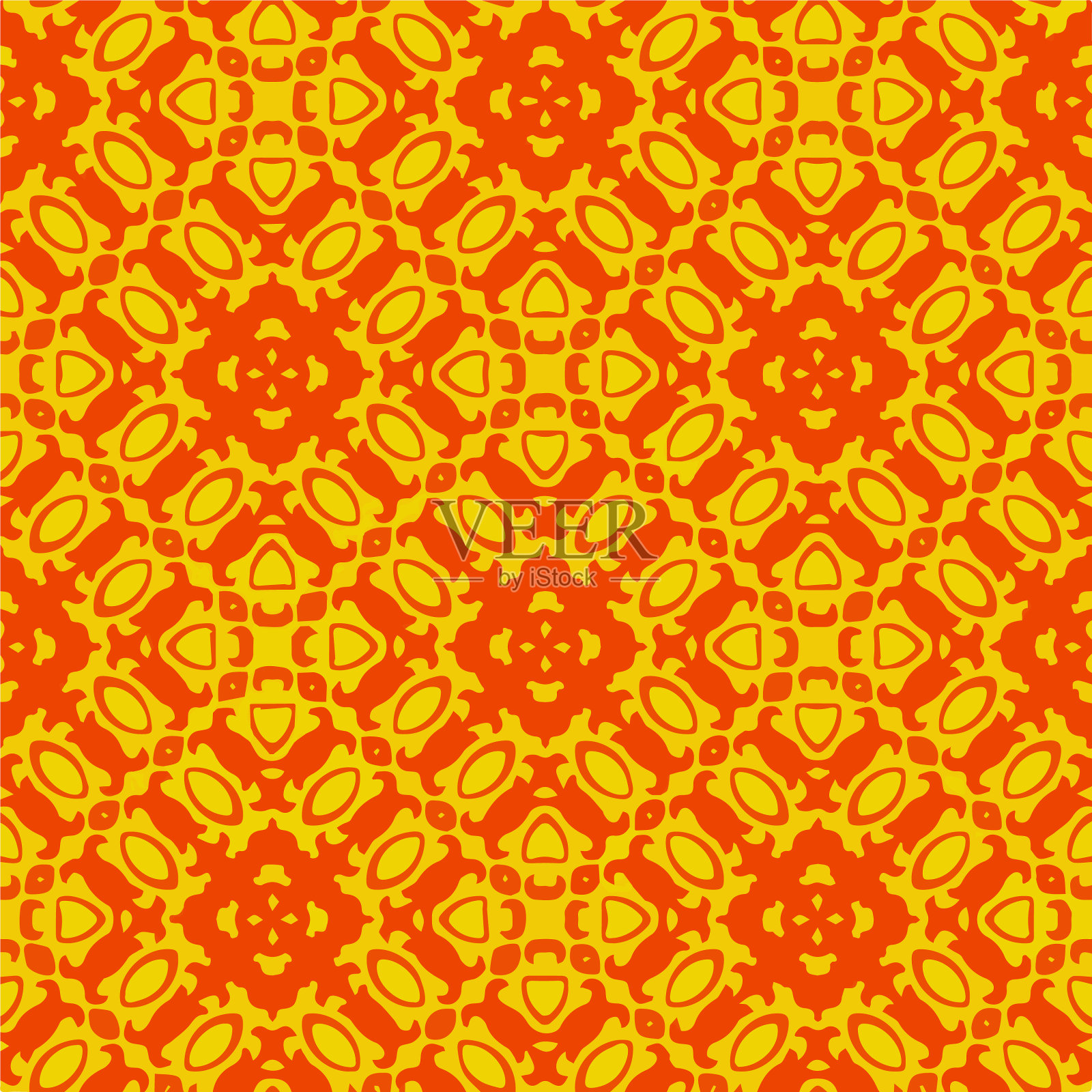 带有三角形元素的几何图案插画图片素材