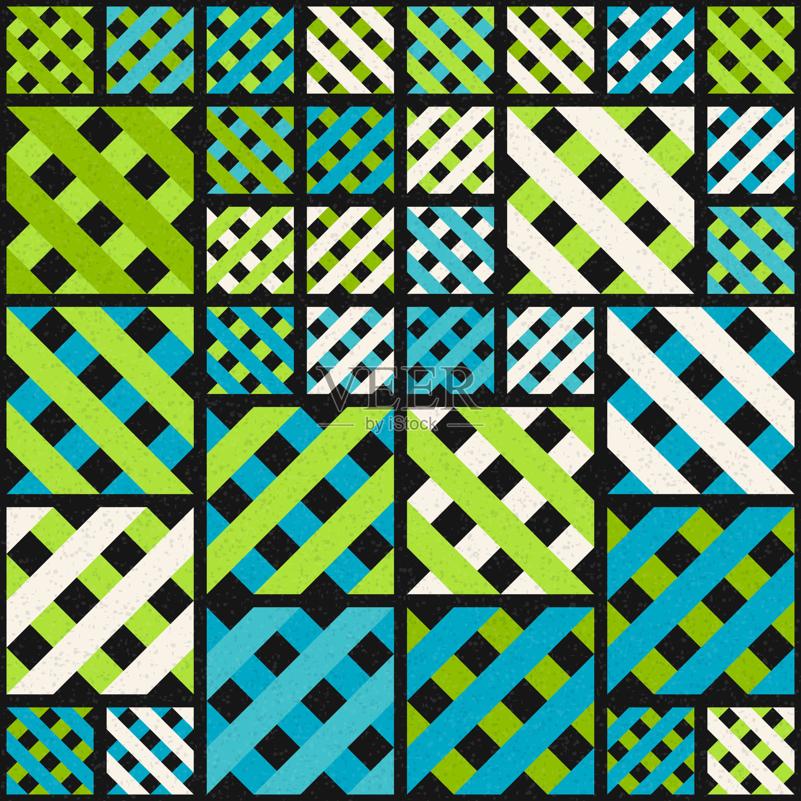 抽象几何图案生成计算艺术插图插画图片素材