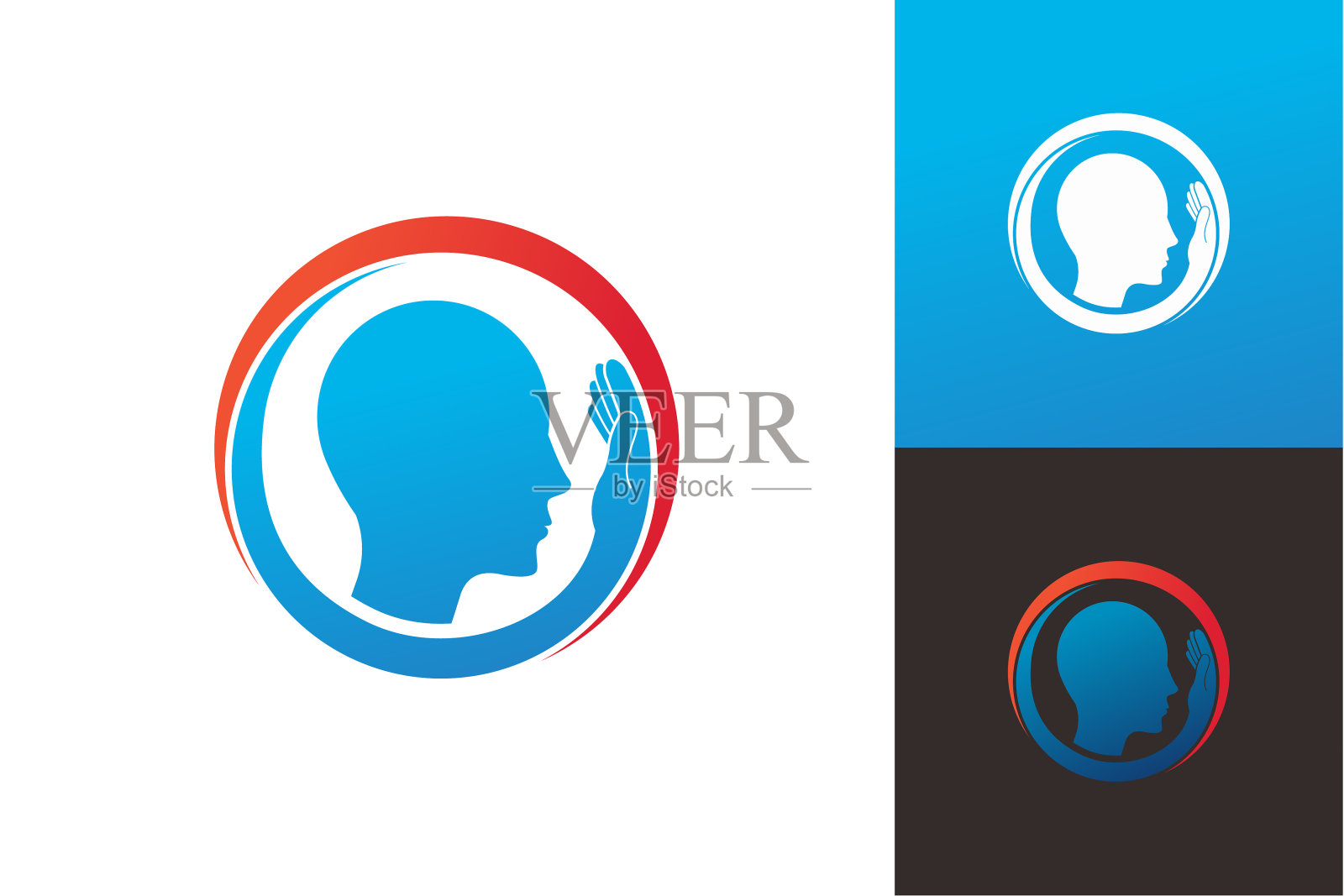 头部护理标志模板设计矢量,徽章,设计概念,创意符号,图标插画图片素材