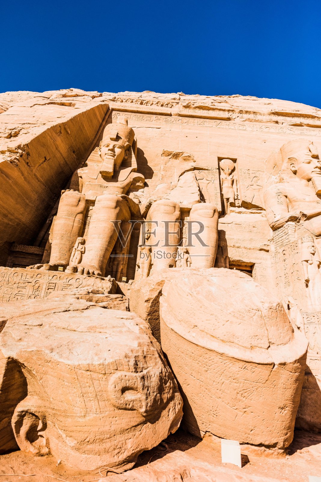 拉美西斯二世建造的古埃及神庙照片摄影图片