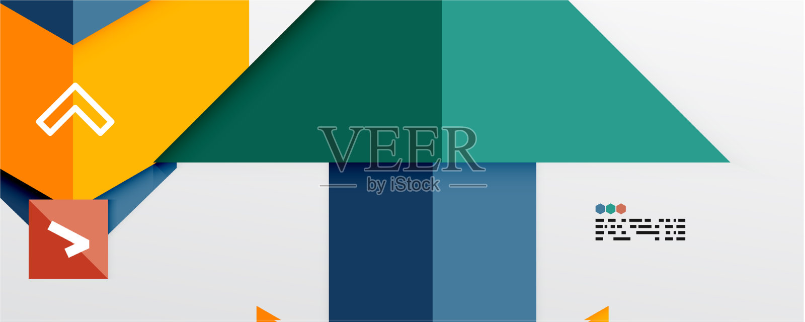 闪闪发光的三角形和几何形状插画图片素材