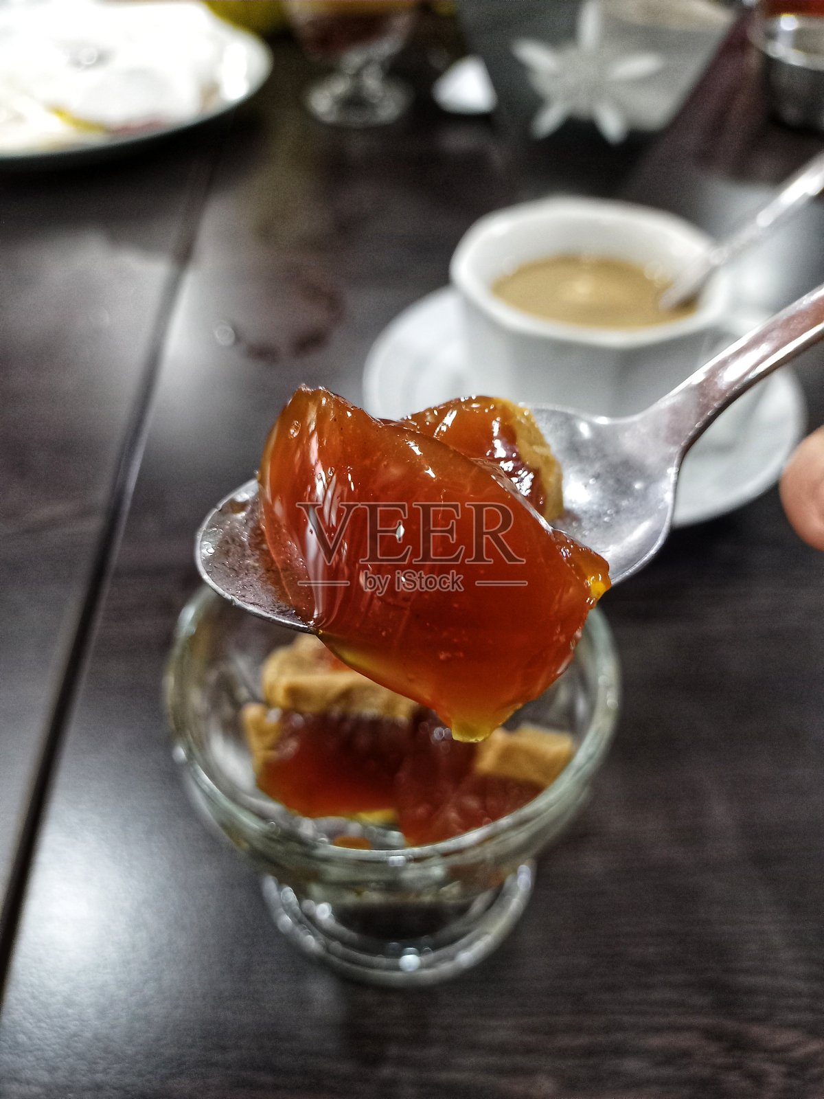 一块果冻照片摄影图片