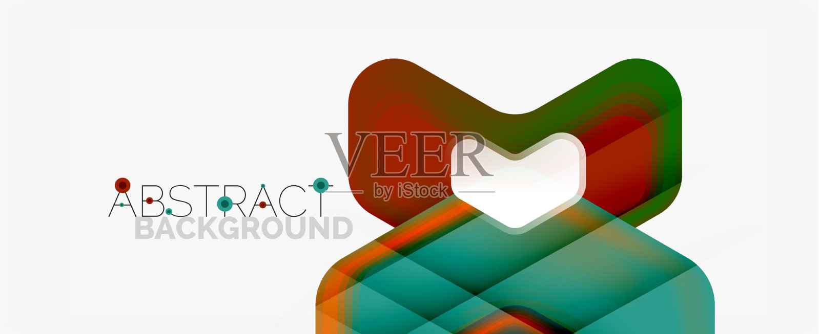 三维箭头几何构成抽象插画图片素材