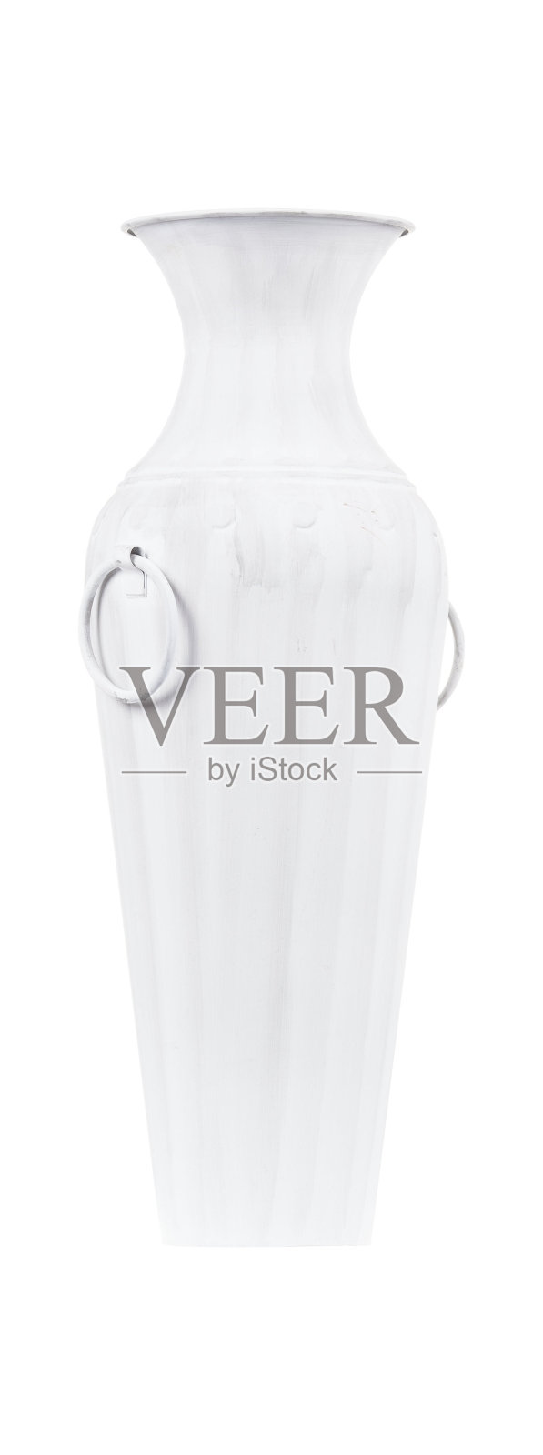 白色花瓶孤立在白色背景上照片摄影图片