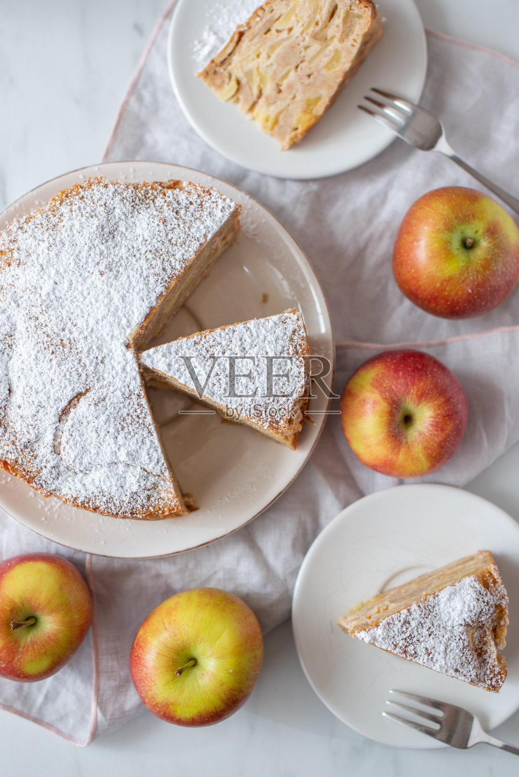 法国苹果派照片摄影图片