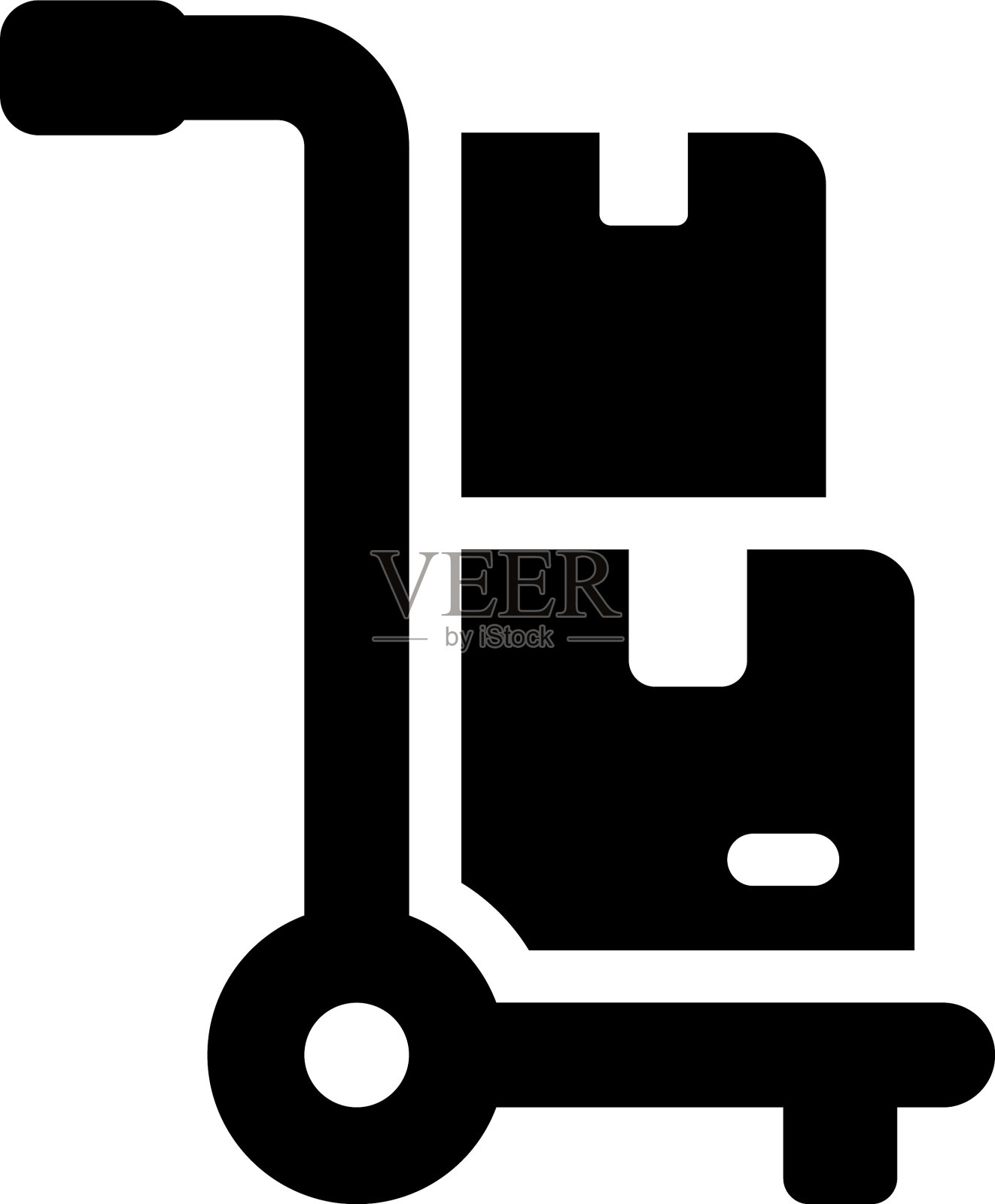 行李推车插画图片素材