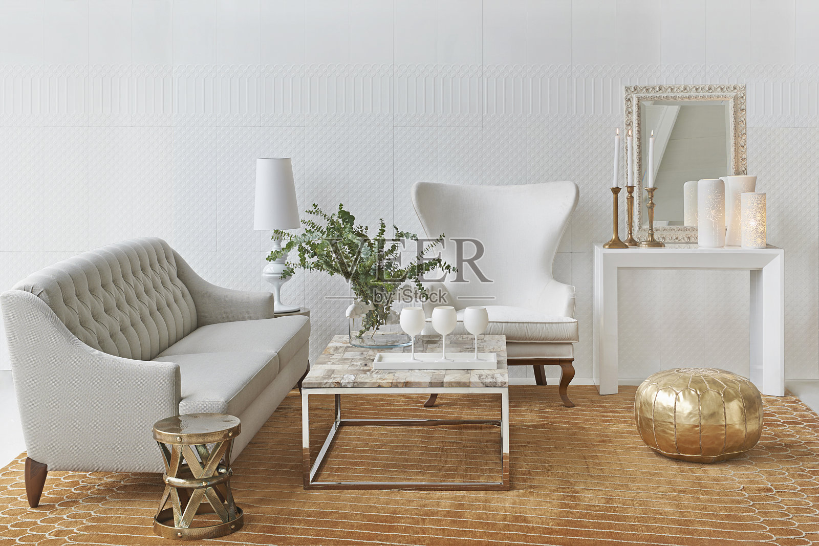 现代家居室内客厅风格与设计照片摄影图片