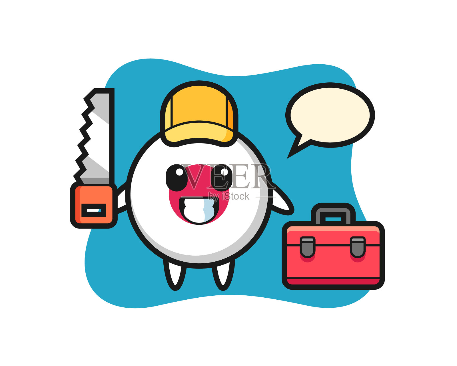 日本国旗徽章字符为木工插画图片素材