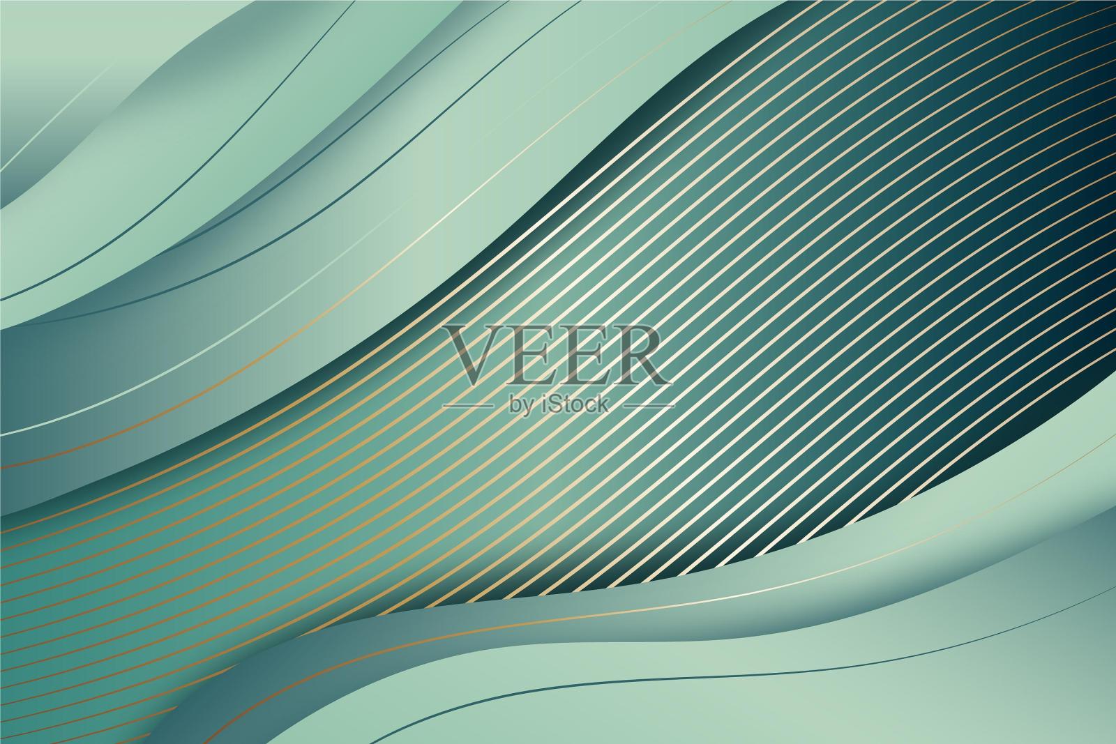 抽象豪华中性绿色渐变背景,背景,商业矢量插图插画图片素材