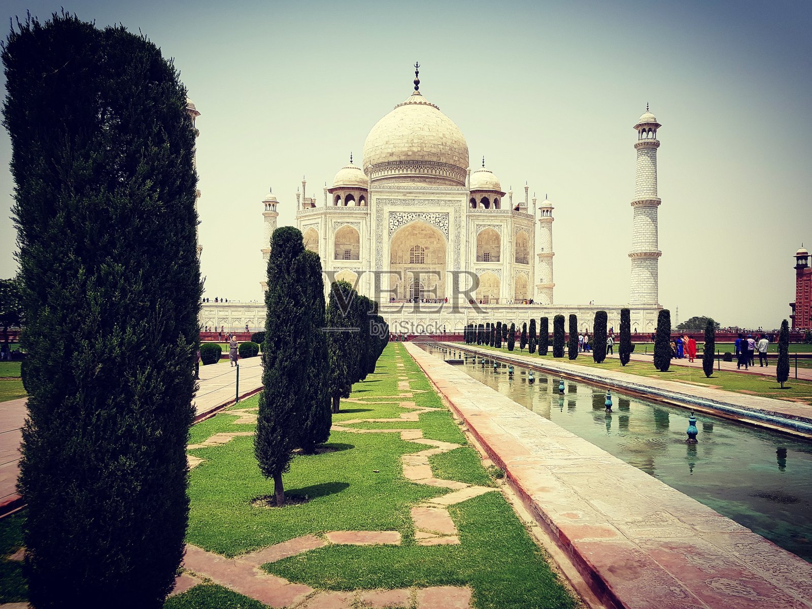 夏季泰姬陵照片摄影图片