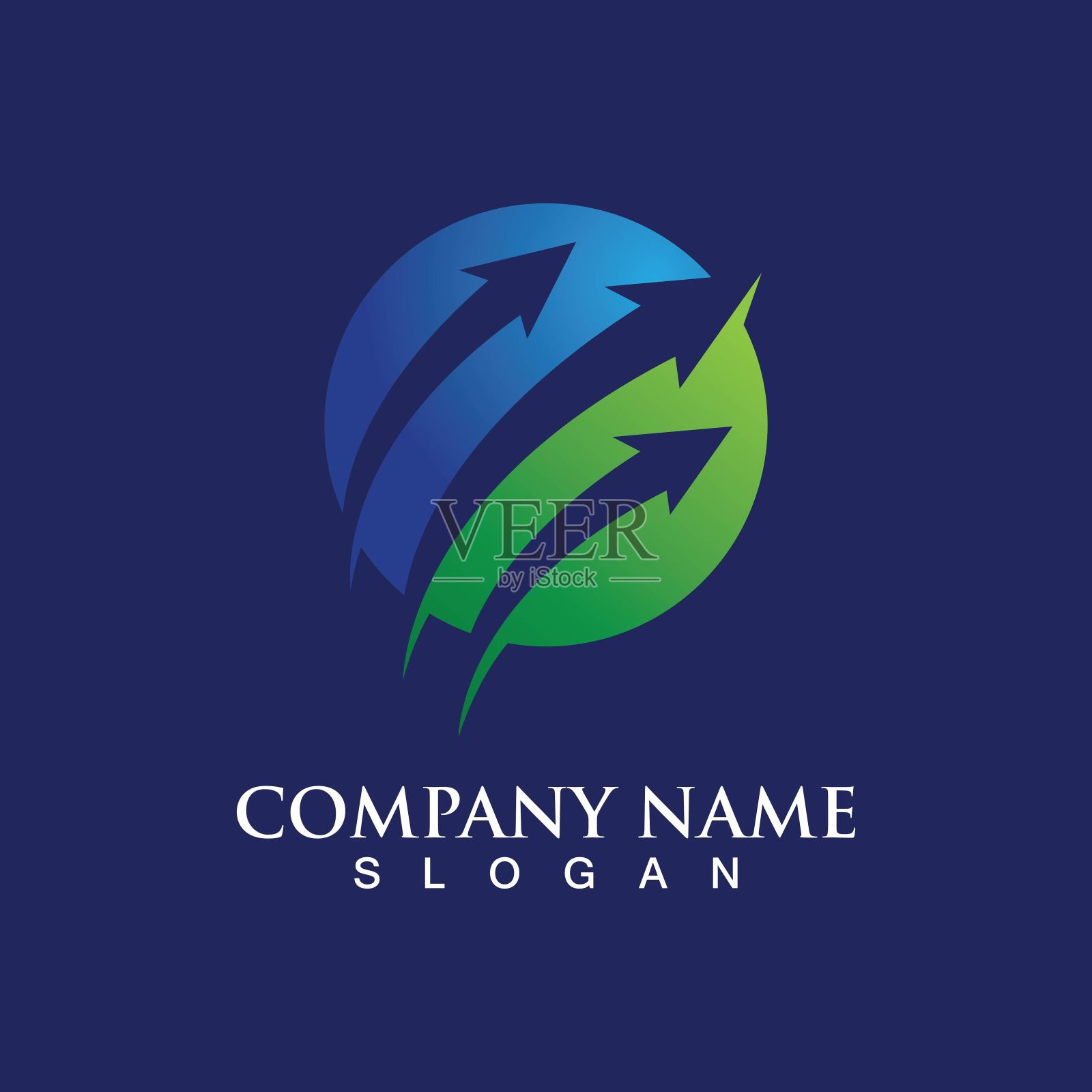 企业财务标识模板矢量插画图片素材