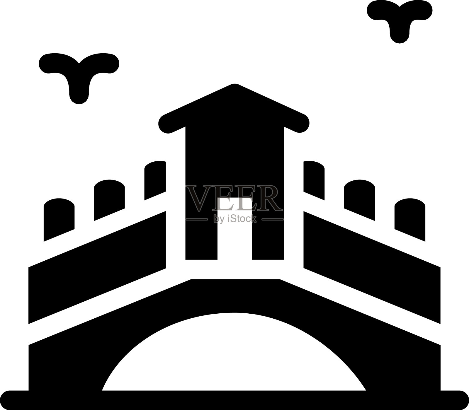 里亚尔托桥插画图片素材