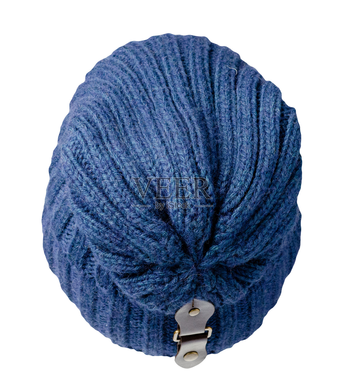 编织的帽子孤立在一个白色的背景。时髦的帽子。休闲风格的时尚配饰照片摄影图片