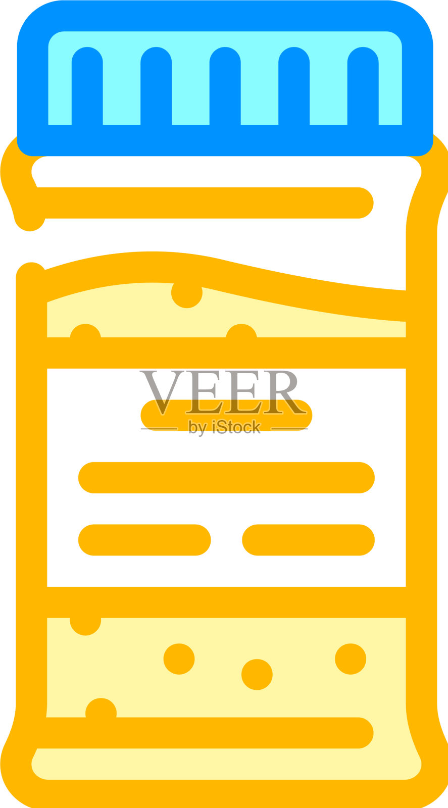 颗粒茶瓶颜色图标设计元素图片