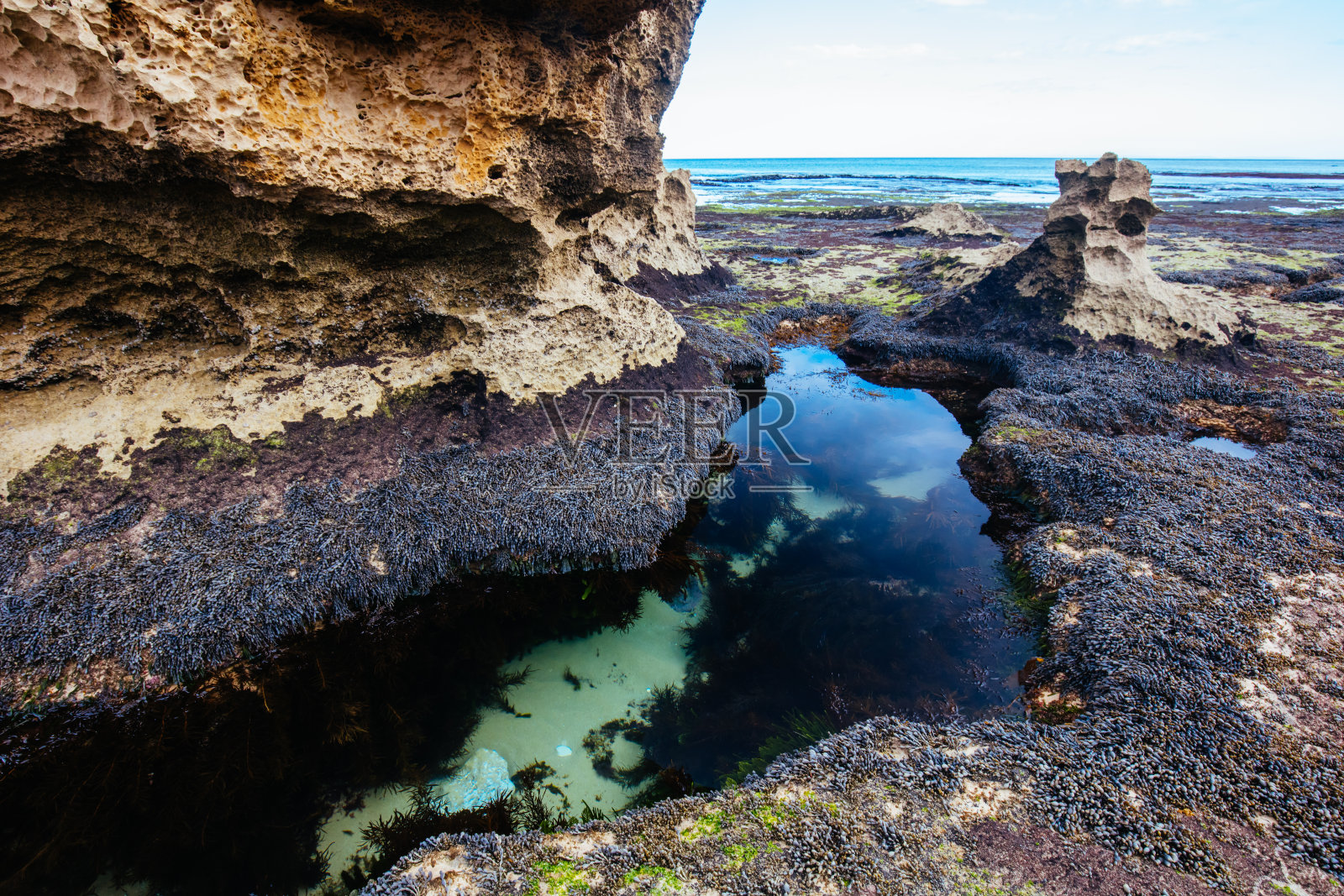 澳大利亚布莱尔高里的蒙福特海滩照片摄影图片