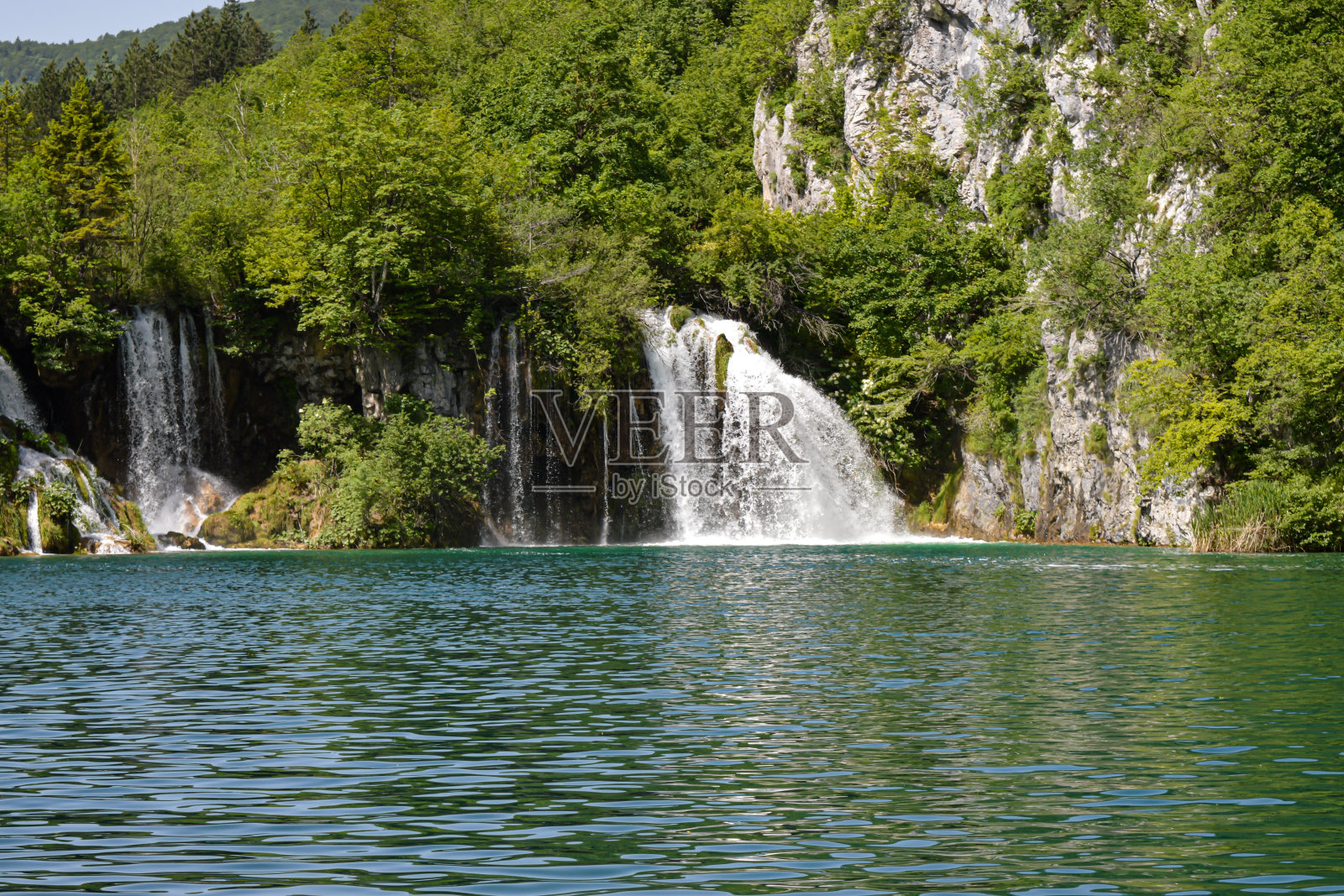 国家公园的瀑布照片摄影图片