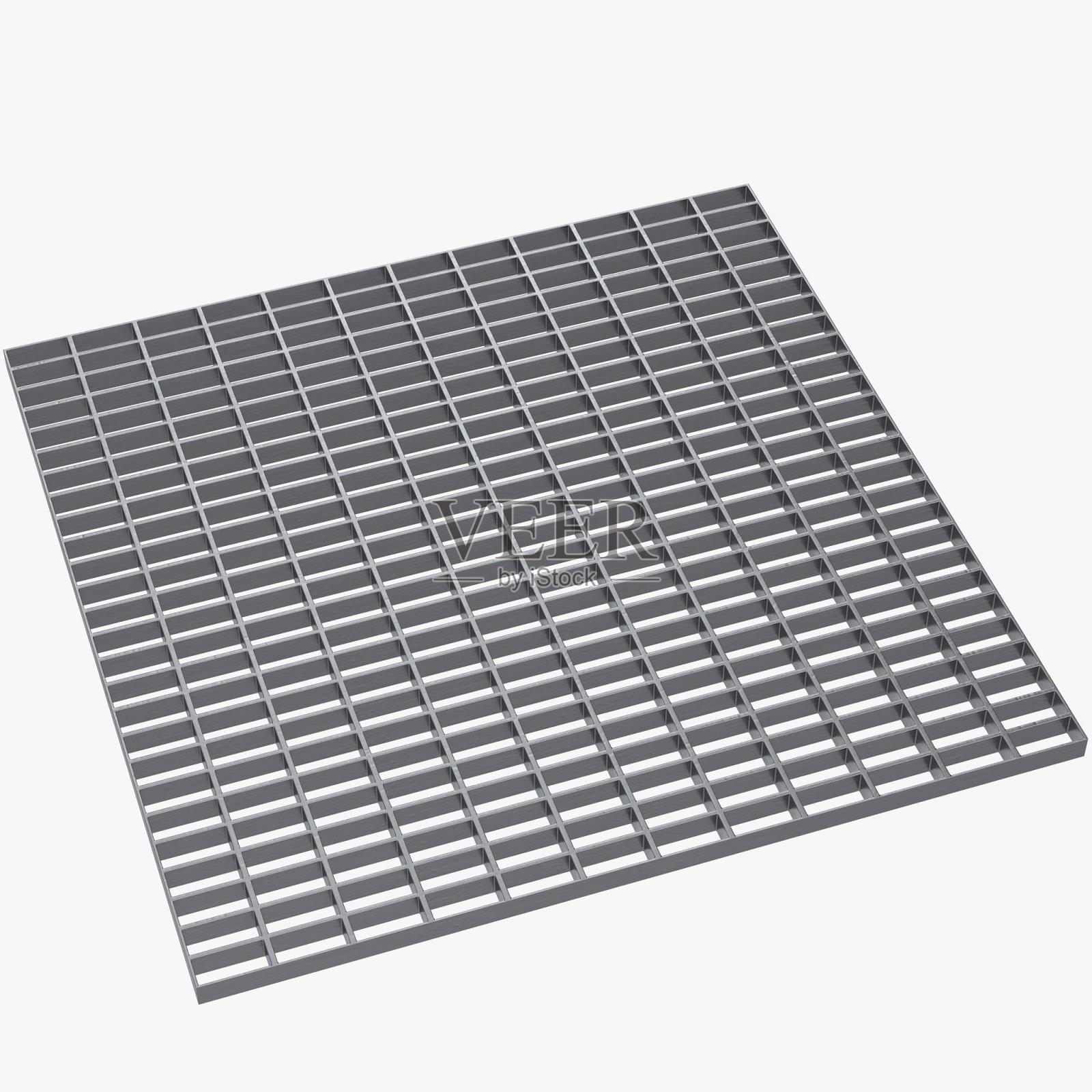 开网钢格栅地板照片摄影图片