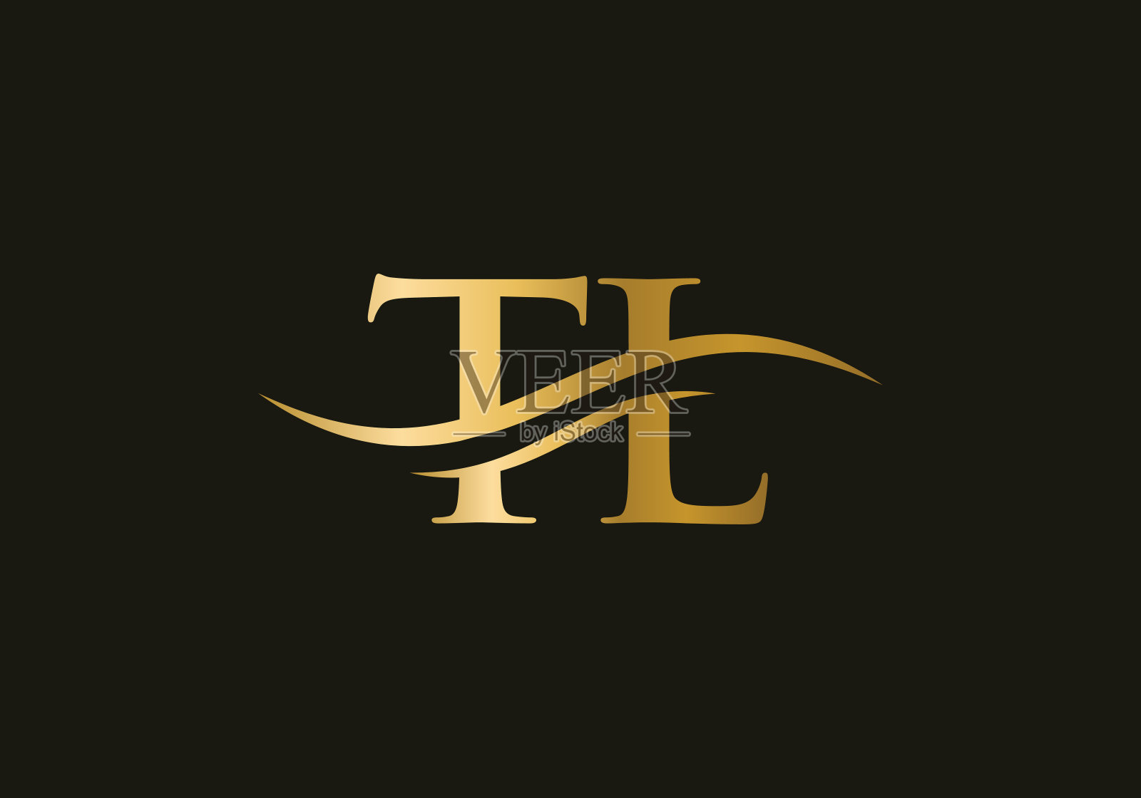 初始TL字母链接的标志矢量模板。符号字母TL标志设计。TL标志设计向量插画图片素材