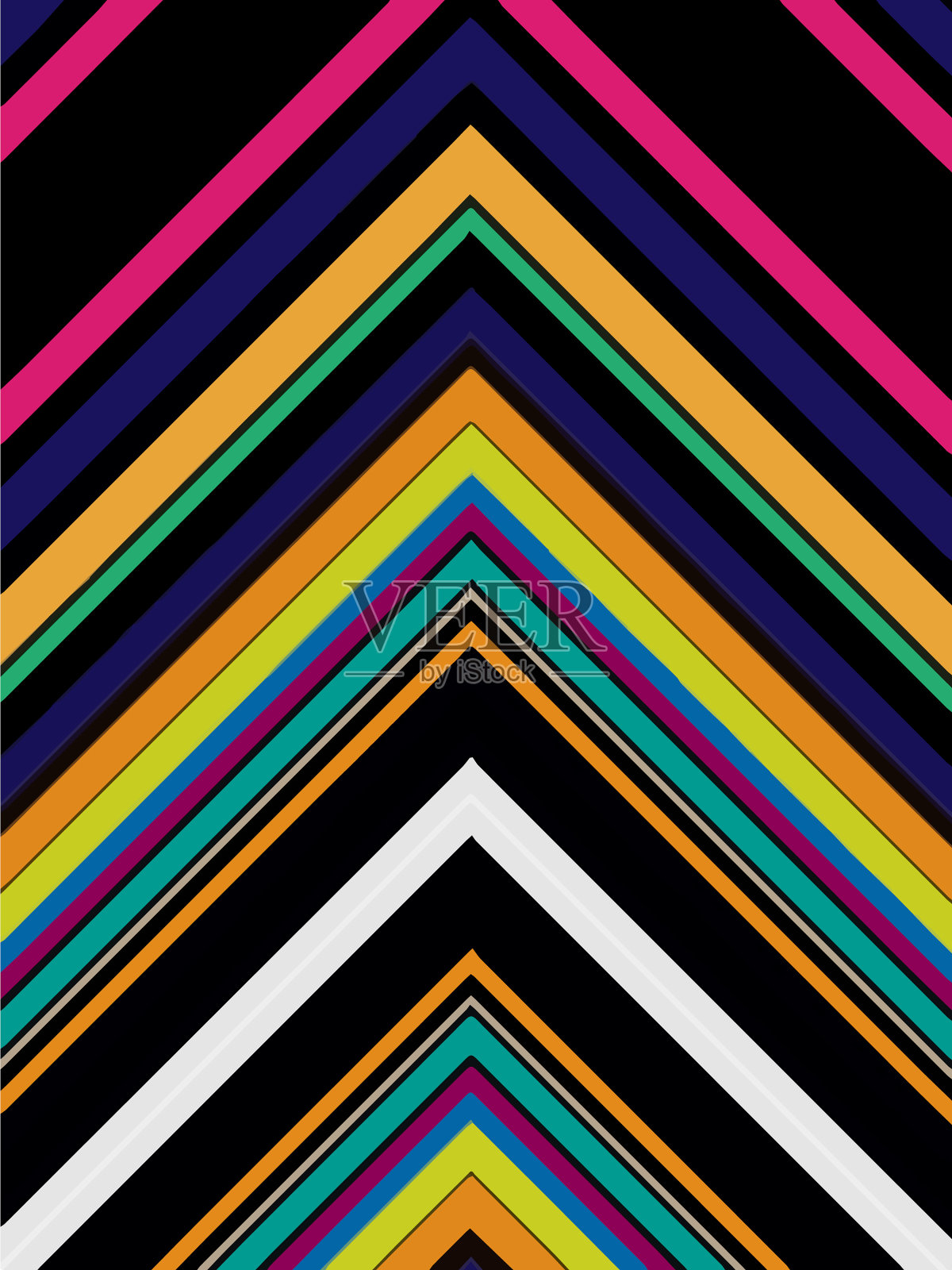 摘要背景由多色条纹为插画图片素材