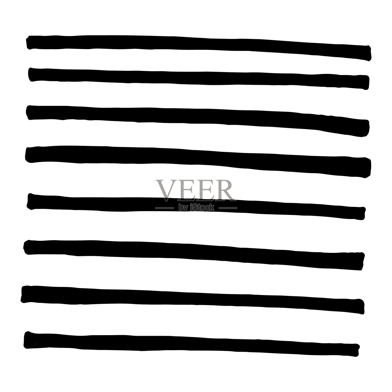 用钢笔和墨水手绘的纹理条纹插画图片素材