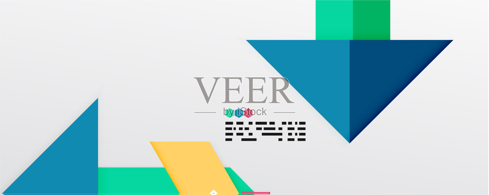 闪闪发光的三角形和几何形状插画图片素材