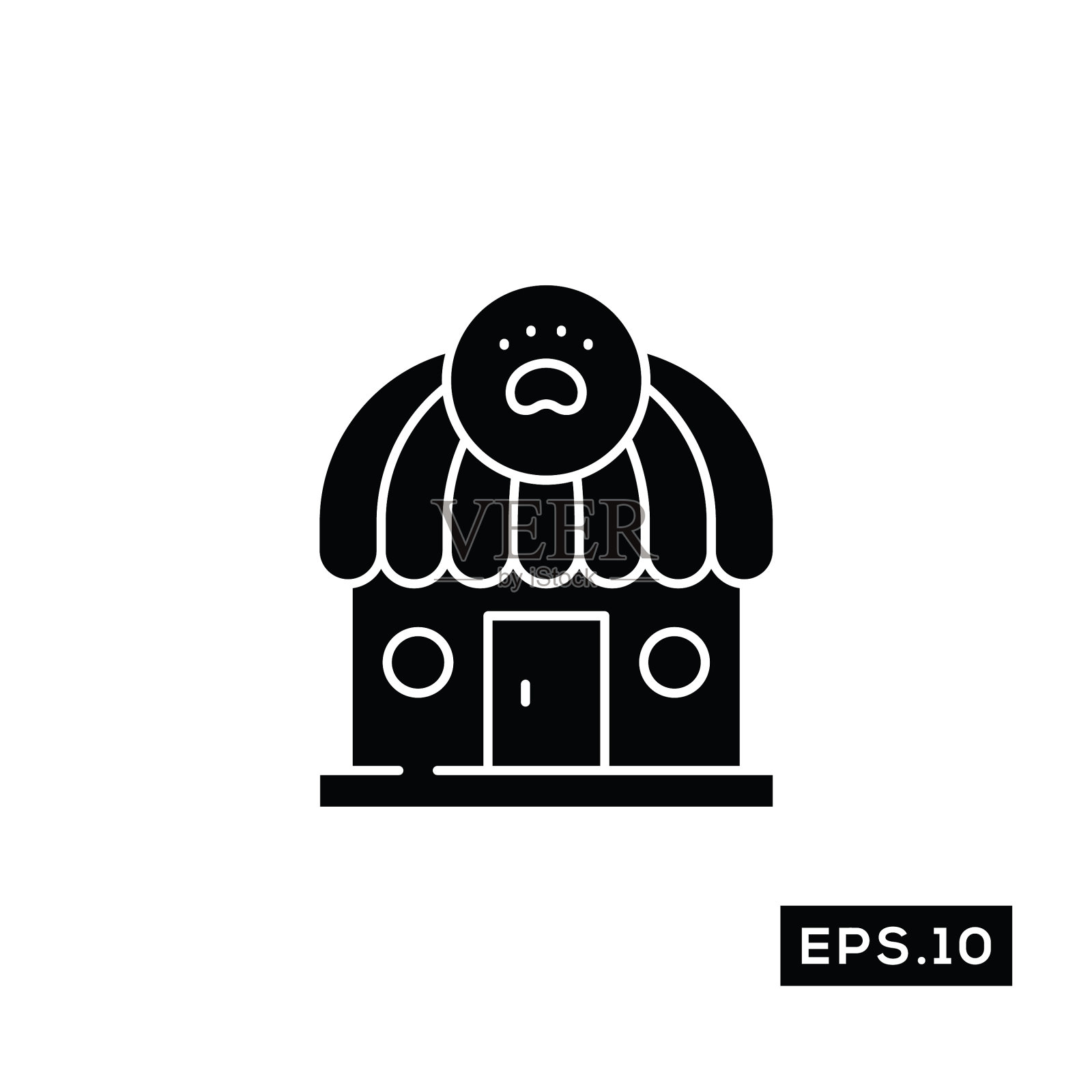 宠物店图标宠物店图标或标志插画图片素材