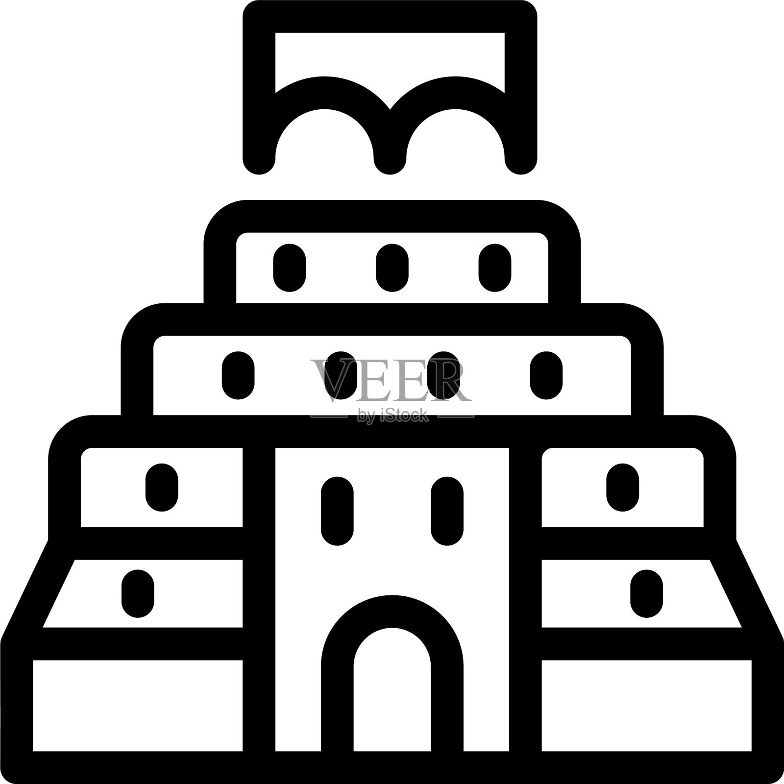 伊斯兰艺术博物馆插画图片素材