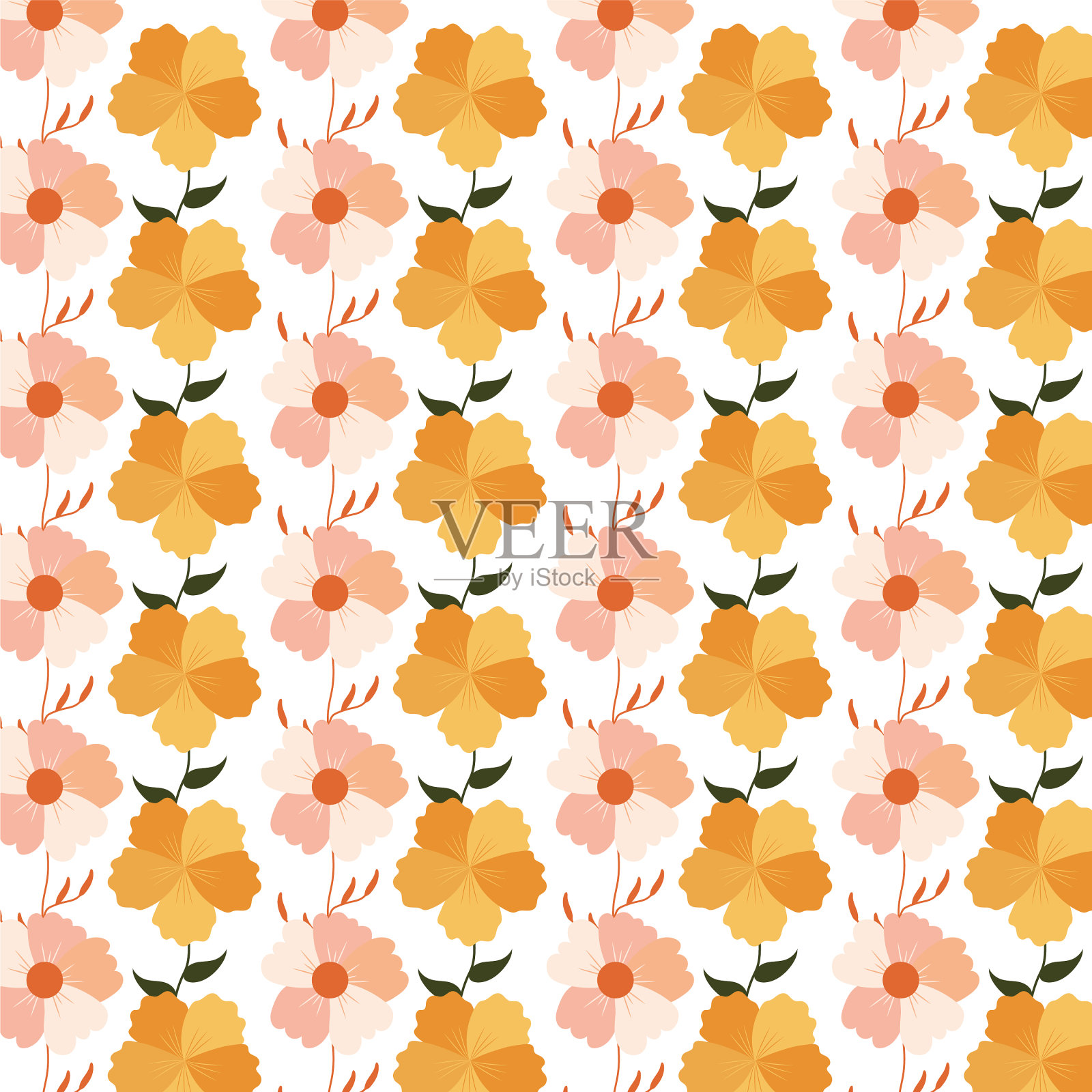 壁纸的花插画图片素材